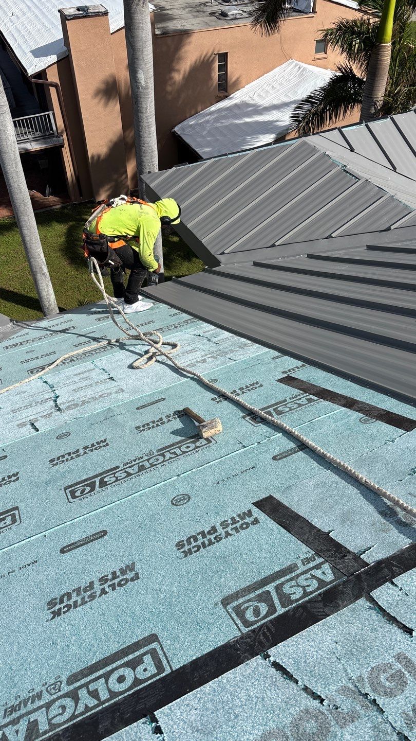 Residential New Construction Metal Installation in Fort Myers by International Roofing