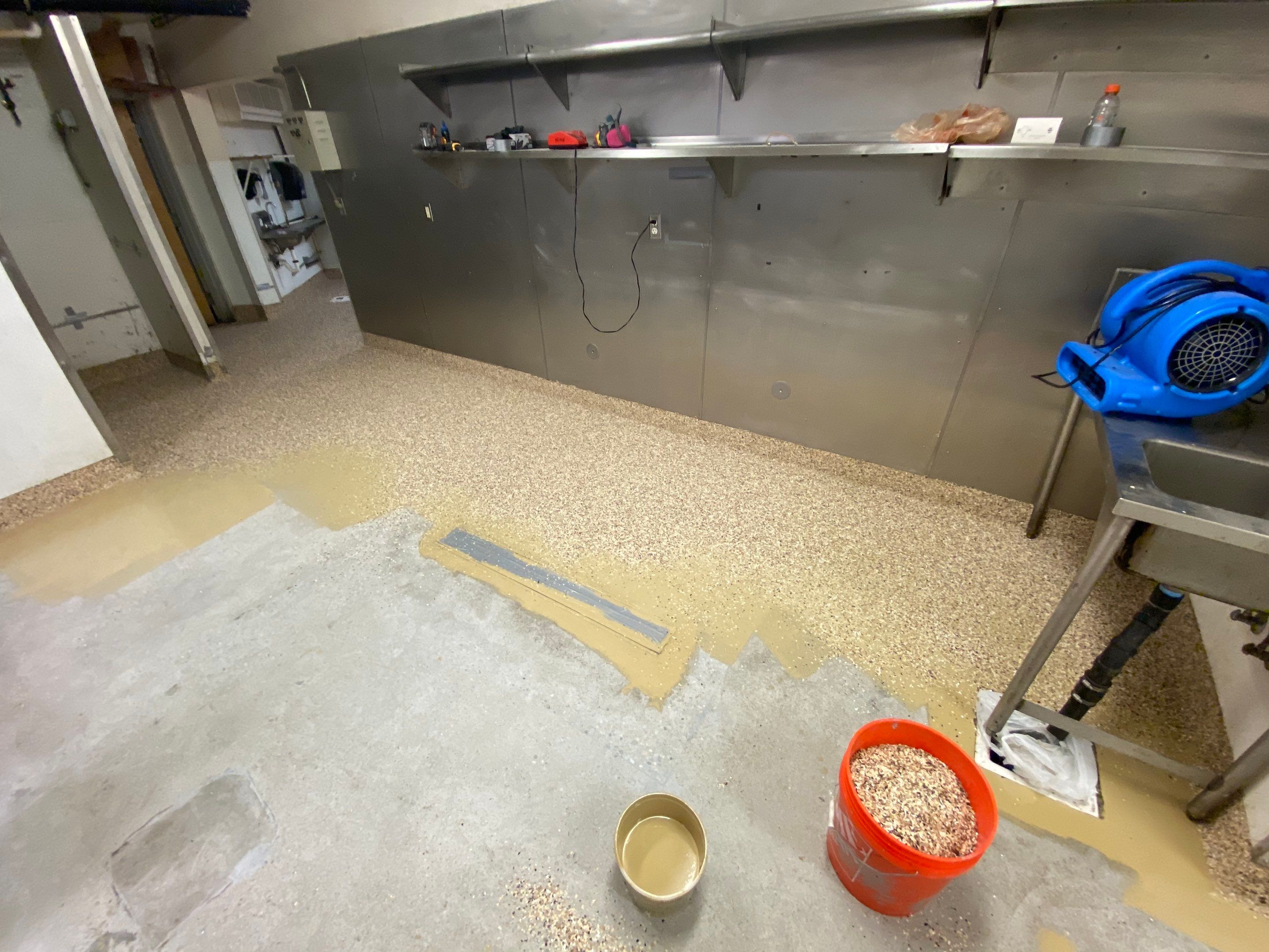 Commercial Floor Transformation using Penntek Evolution System by Croc Coatings, LLC