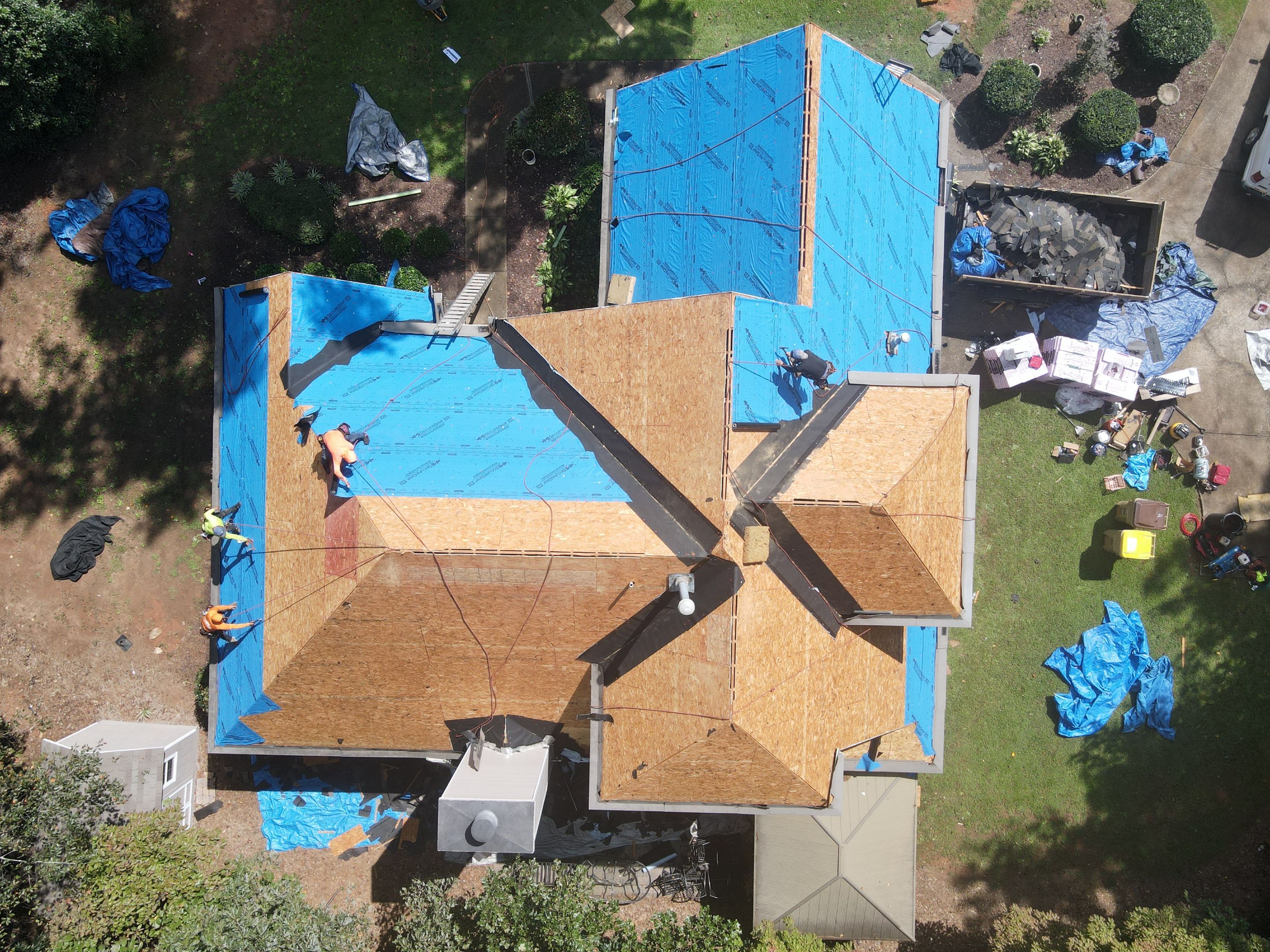 Residential Roofing Installation using Owens Corning by Inspector Roofing and Restoration