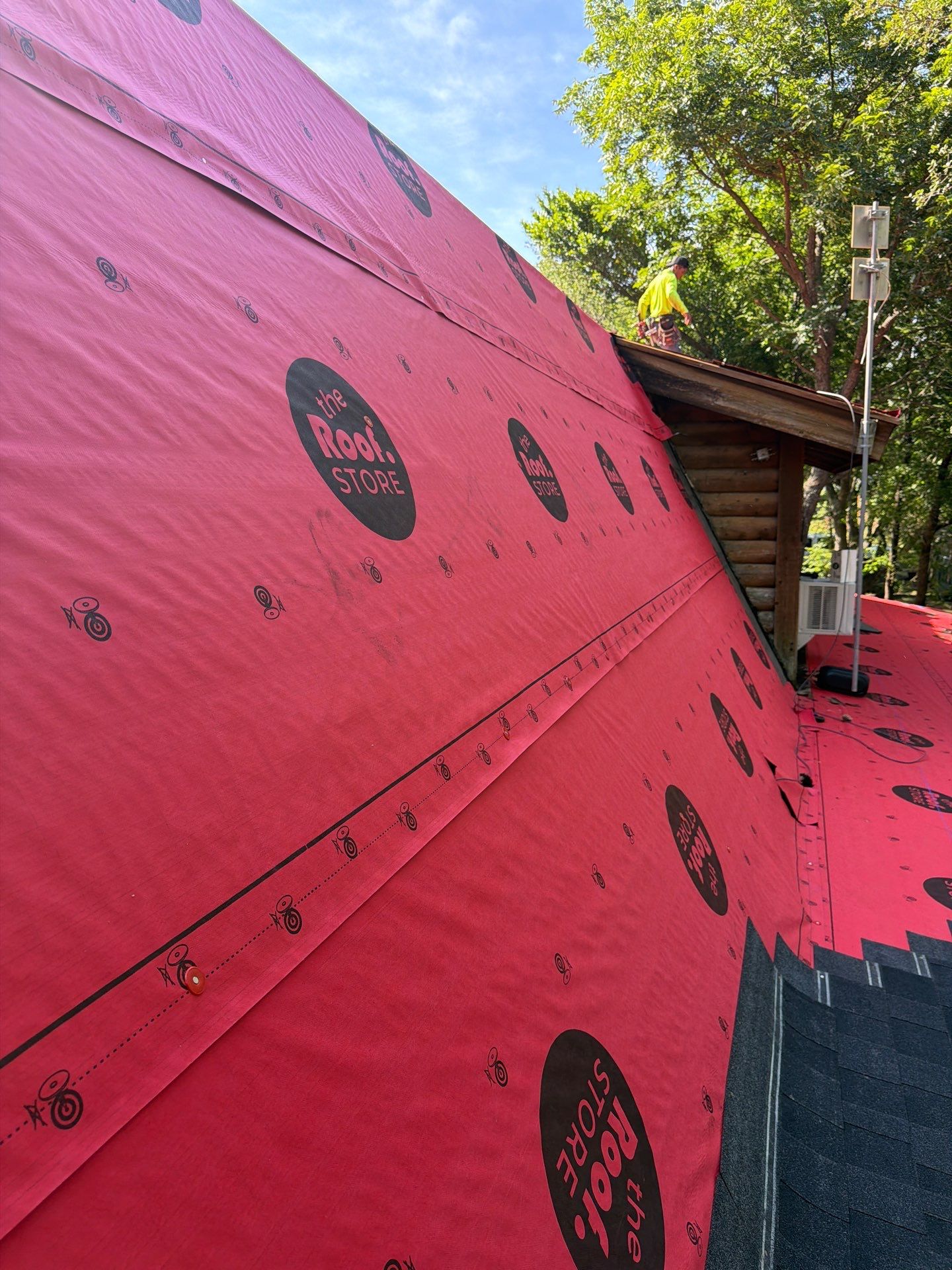 Fort Worth Log Home Roof Replacement and Gutter System Service by Performance 1 Roofing