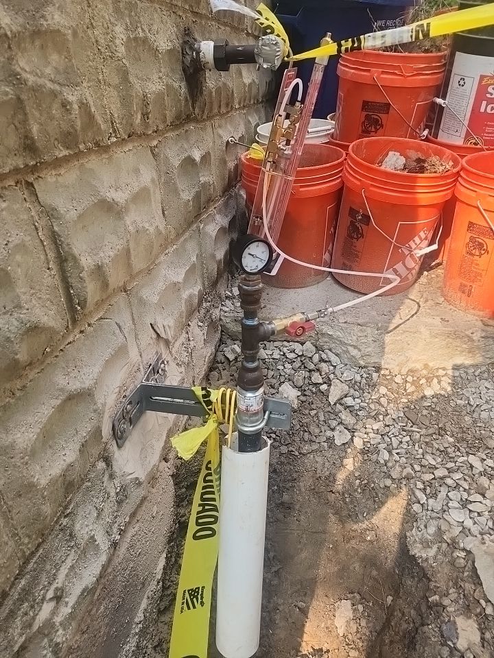 Replace failed gas line from gas connection at street to new meter by Sureway Comfort John Wilcox Plumbing Heating Cooling