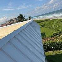.032 Aluminum 1.5" Mechanical Seam Regal White by Total Roofing System The Metal Roof Experts