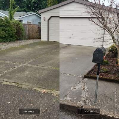 Concrete wash using Biocide