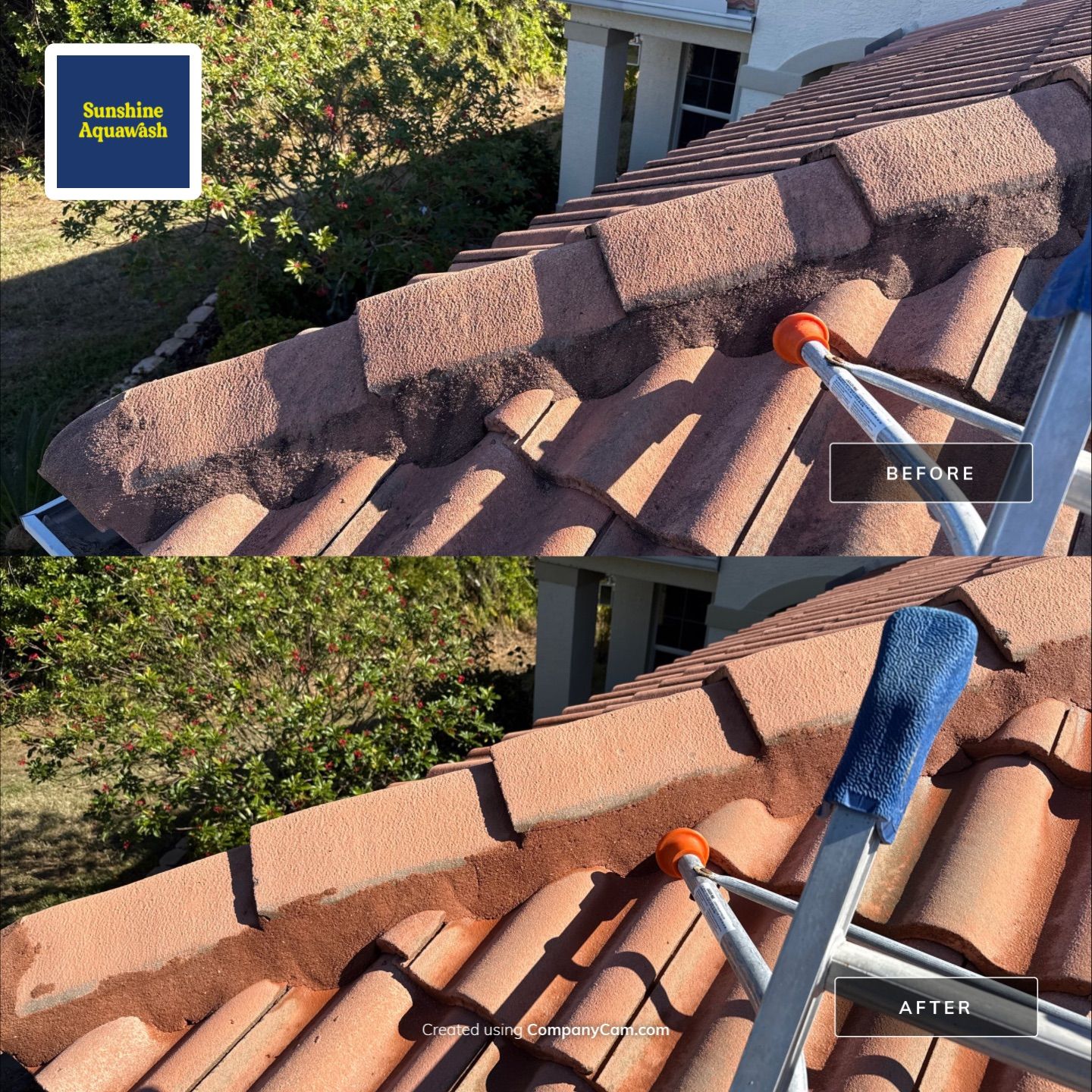 Barrel Tile Roof Cleaning in Tara – Bradenton, FL by Sunshine AquaWash