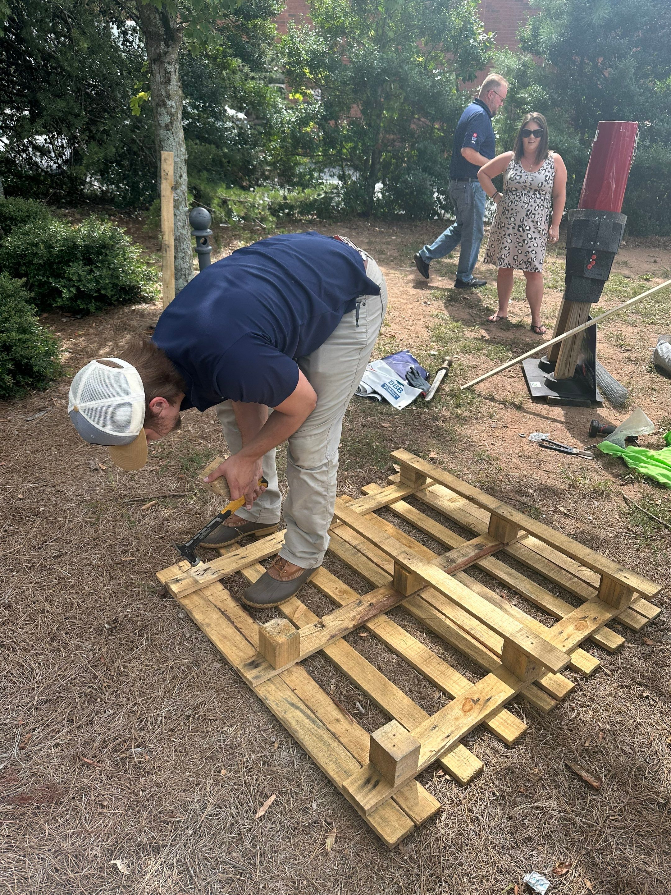 Annual Roofing Material Squarecrow Builds in Marietta Square by Georgia Roof Advisors