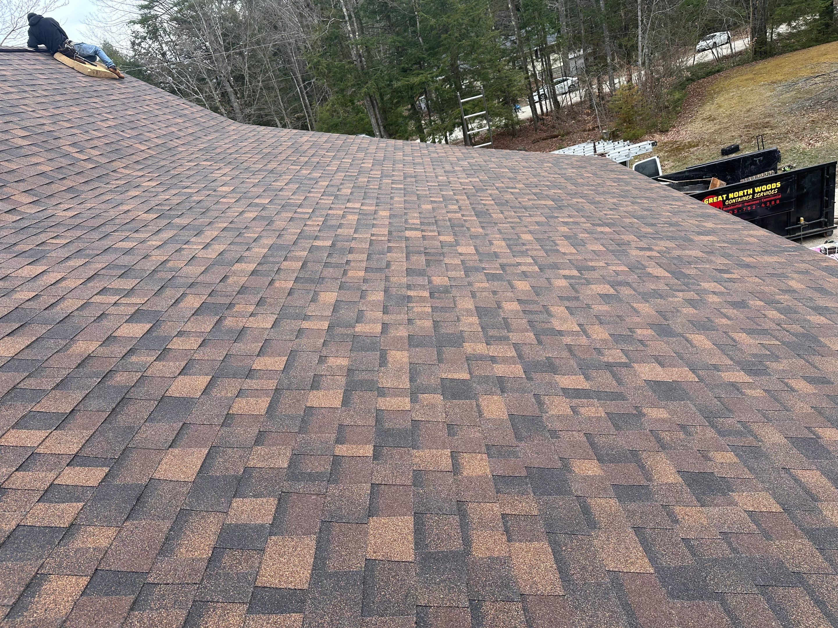 🏔️ Log Cabin Roof Replacement – Tuftonboro, NH by Tall pine roofing