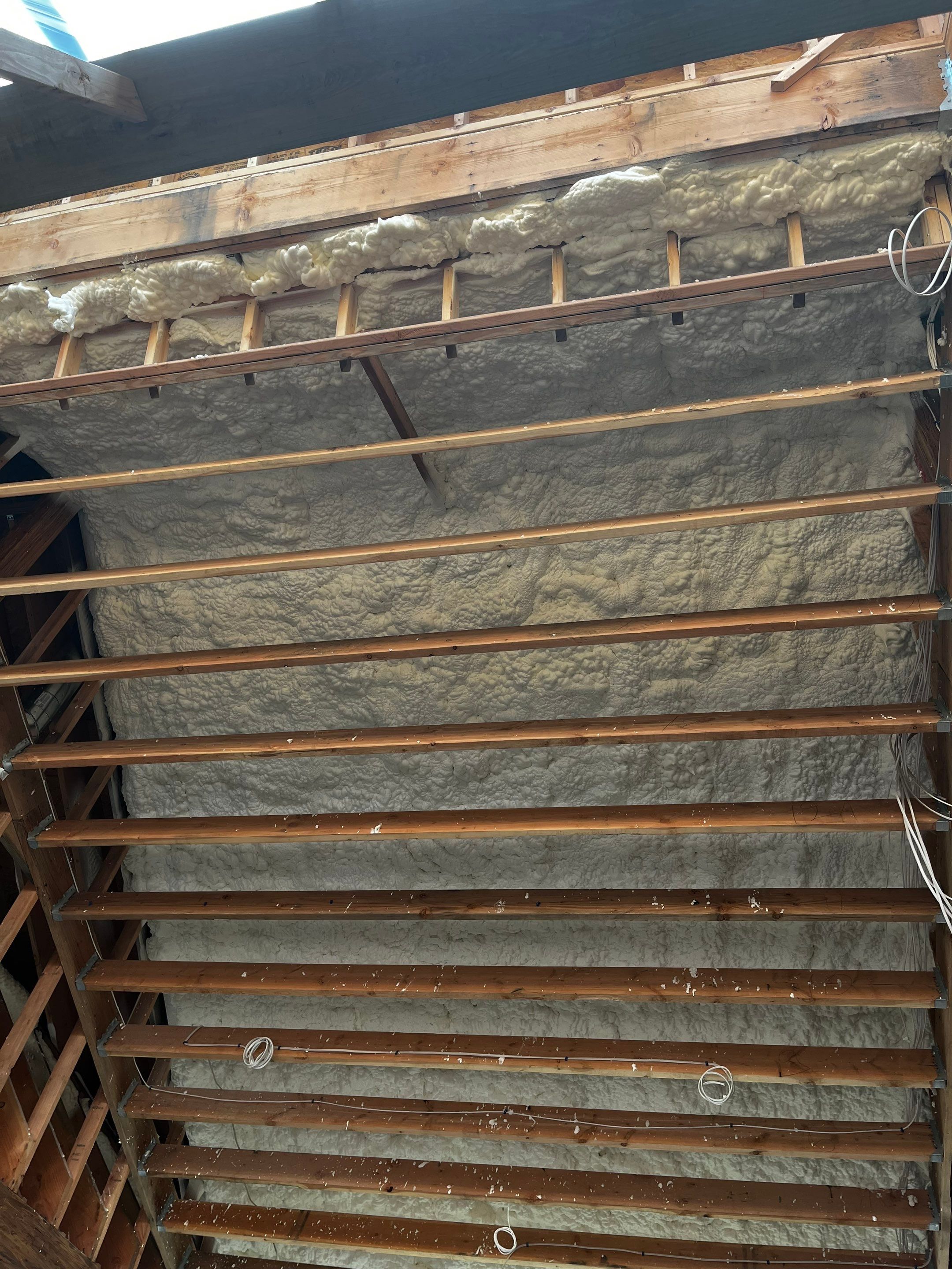 New Home Construction using open cell spray foam by NYS Foam & Energy