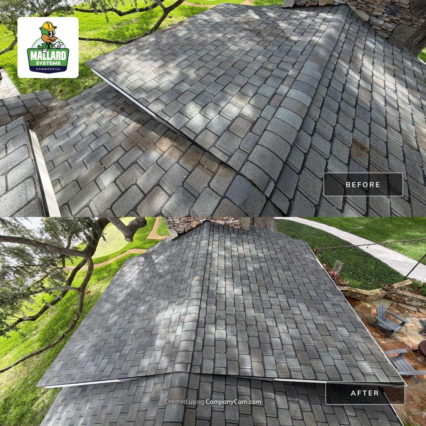 Residential Roof Cleaning in Orlando by Mallard Systems