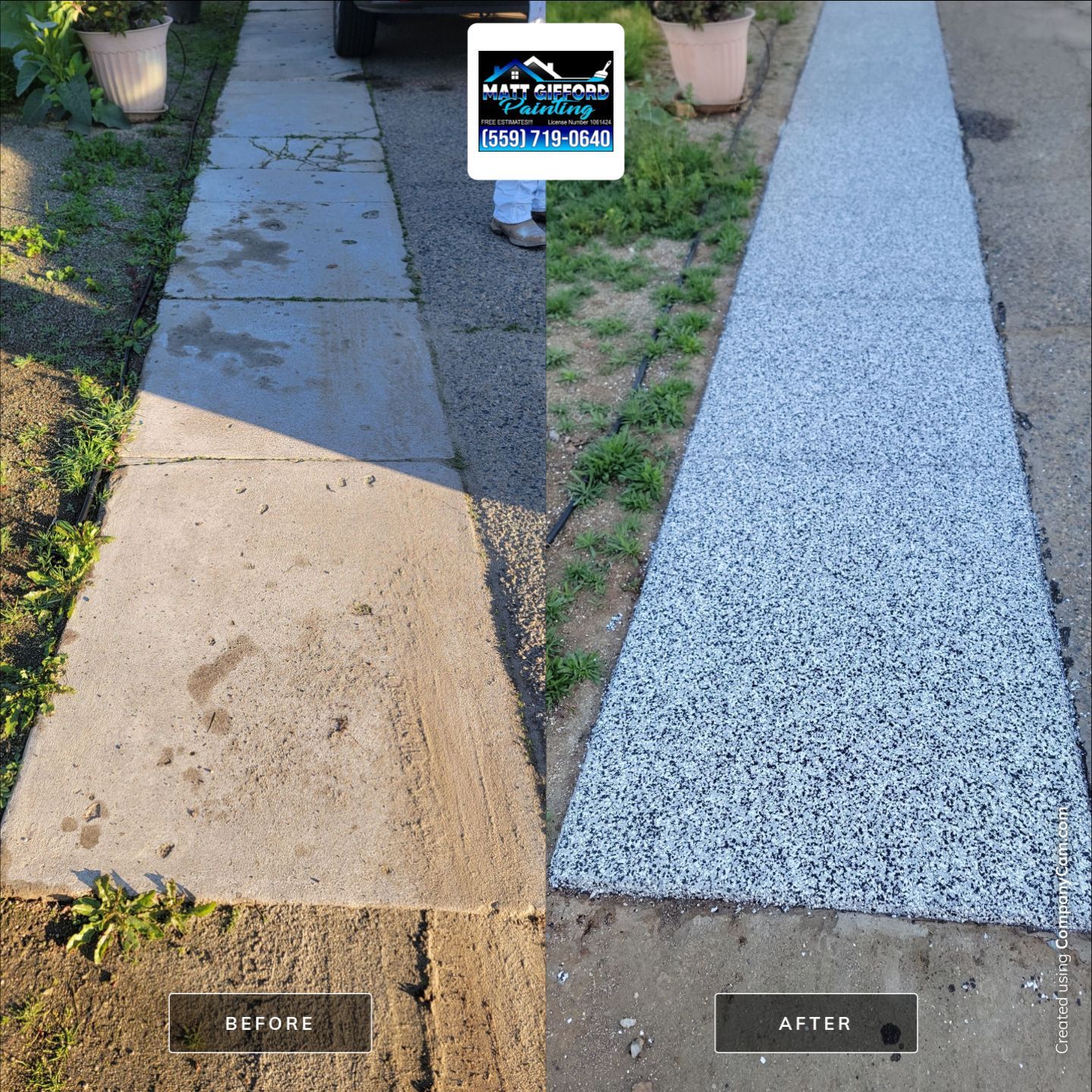Front Porch and walkway by MGP Coatings