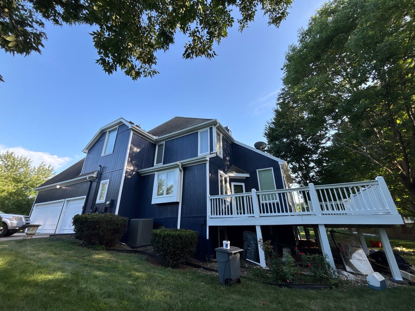 Exterior Painting and Extensive Wood Rot Repair in Overland Park by Cougar Painting