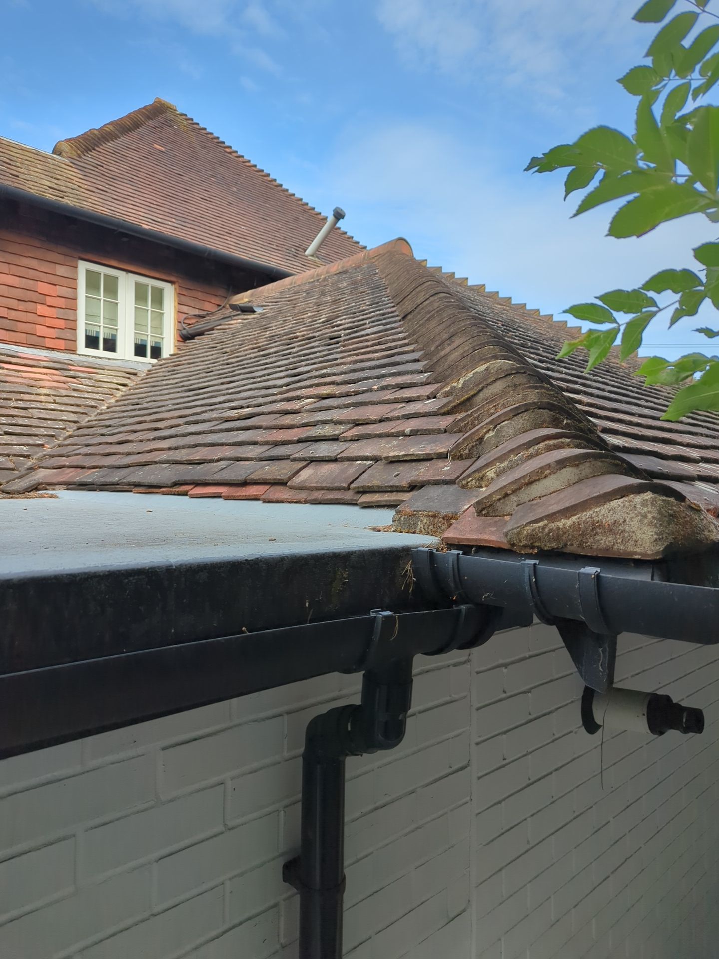Roof Clean - Biocide Treatment using Honda 15lpm Low Pressure Washing Machine by Ges Exterior Cleaning ltd