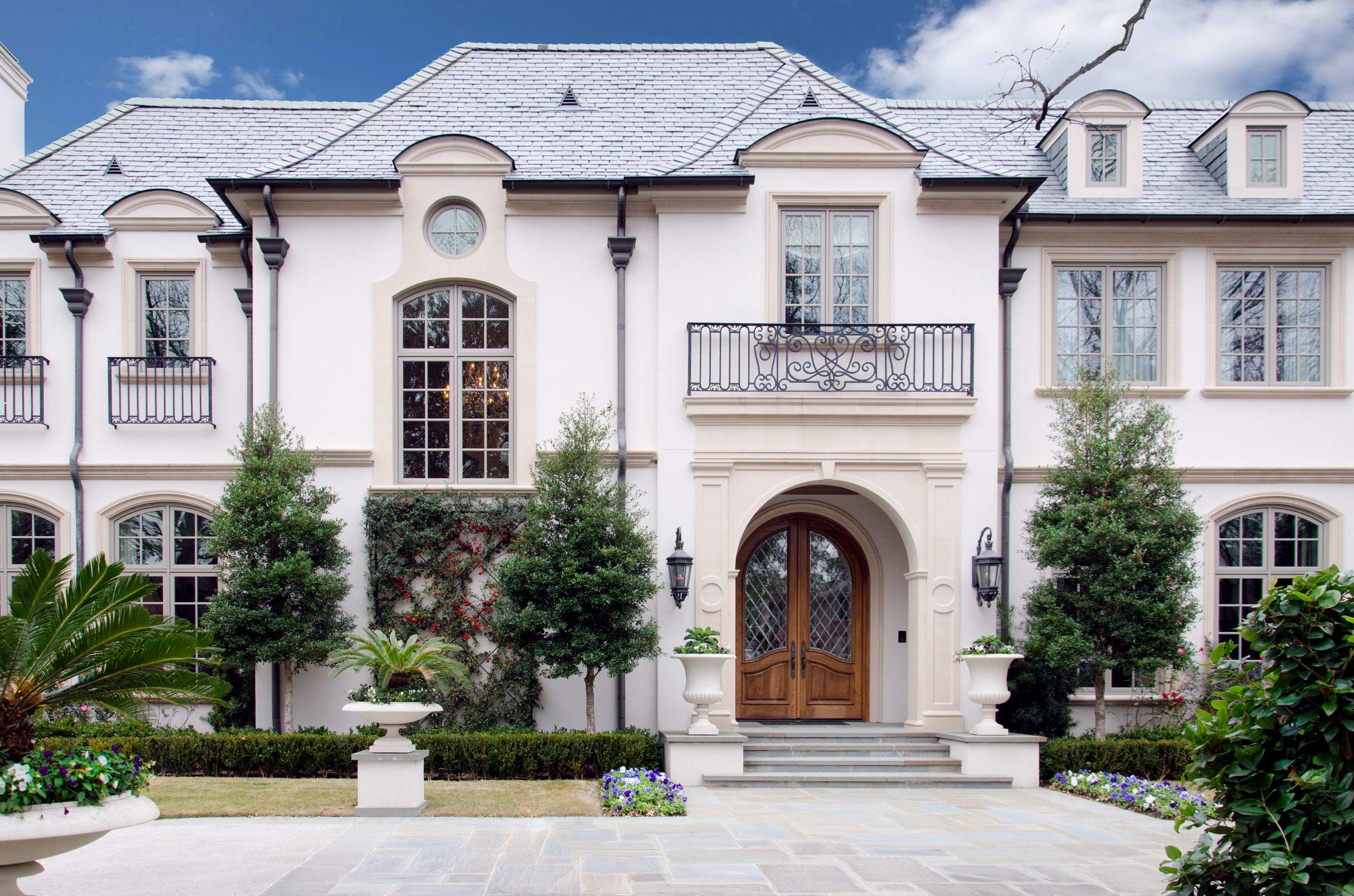 Custom Outdoor Lighting and Fixture Installation for Stone Entryways by Solara Custom Living