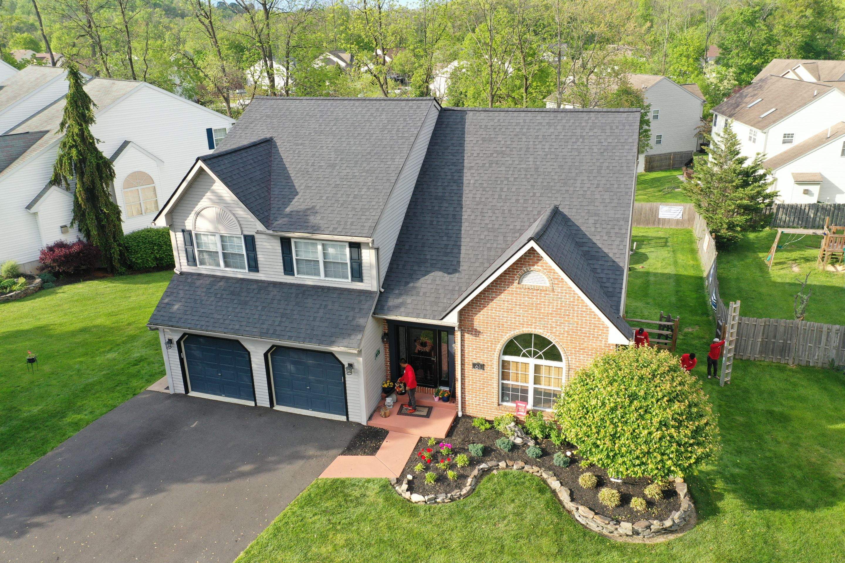 Roofing Installation using CertainTeed Landmark - Moire Black by Storm Guard of Ches-Mont PA