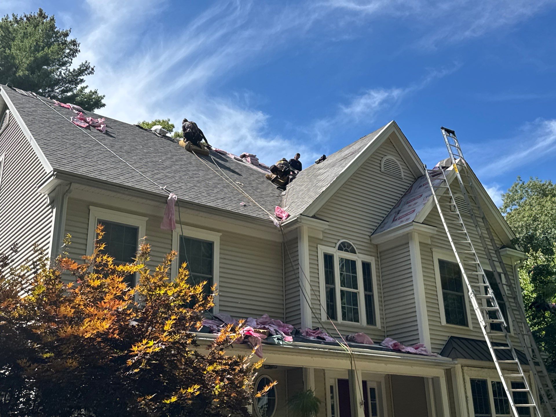 Asphalt Roof Replacement in Brentwood, NH | Owens Corning Roofing & Velux Skylights by Compass exteriors