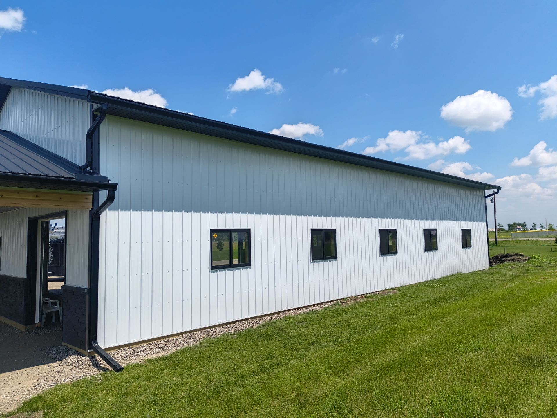 6" Black Seamless Gutters and Downspouts Loretto, MN by Next Level Seamless Gutters / Exteriors Inc.