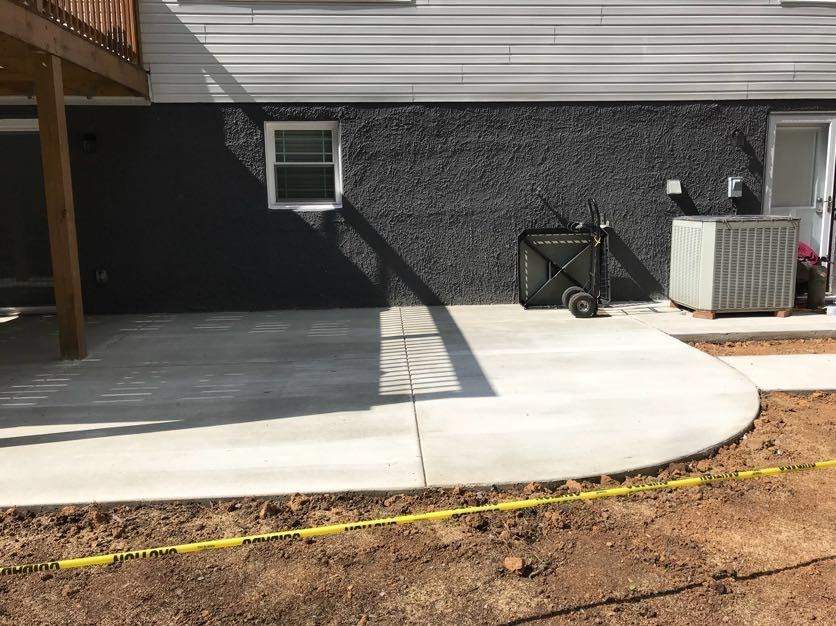 Exterior Repair using Concrete Pad/ walkway by Alpha Design Services