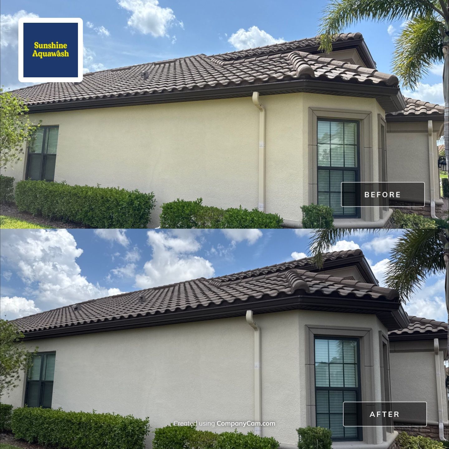 Concrete Tile Roof, Paver Driveway & Lanai Cleaning – Artisan Lakes Esplanade, Palmetto, FL by Sunshine AquaWash