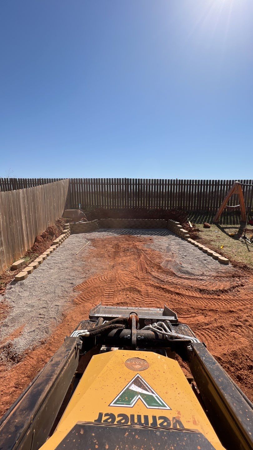 Retaining wall / Playground by Clays Services Inc