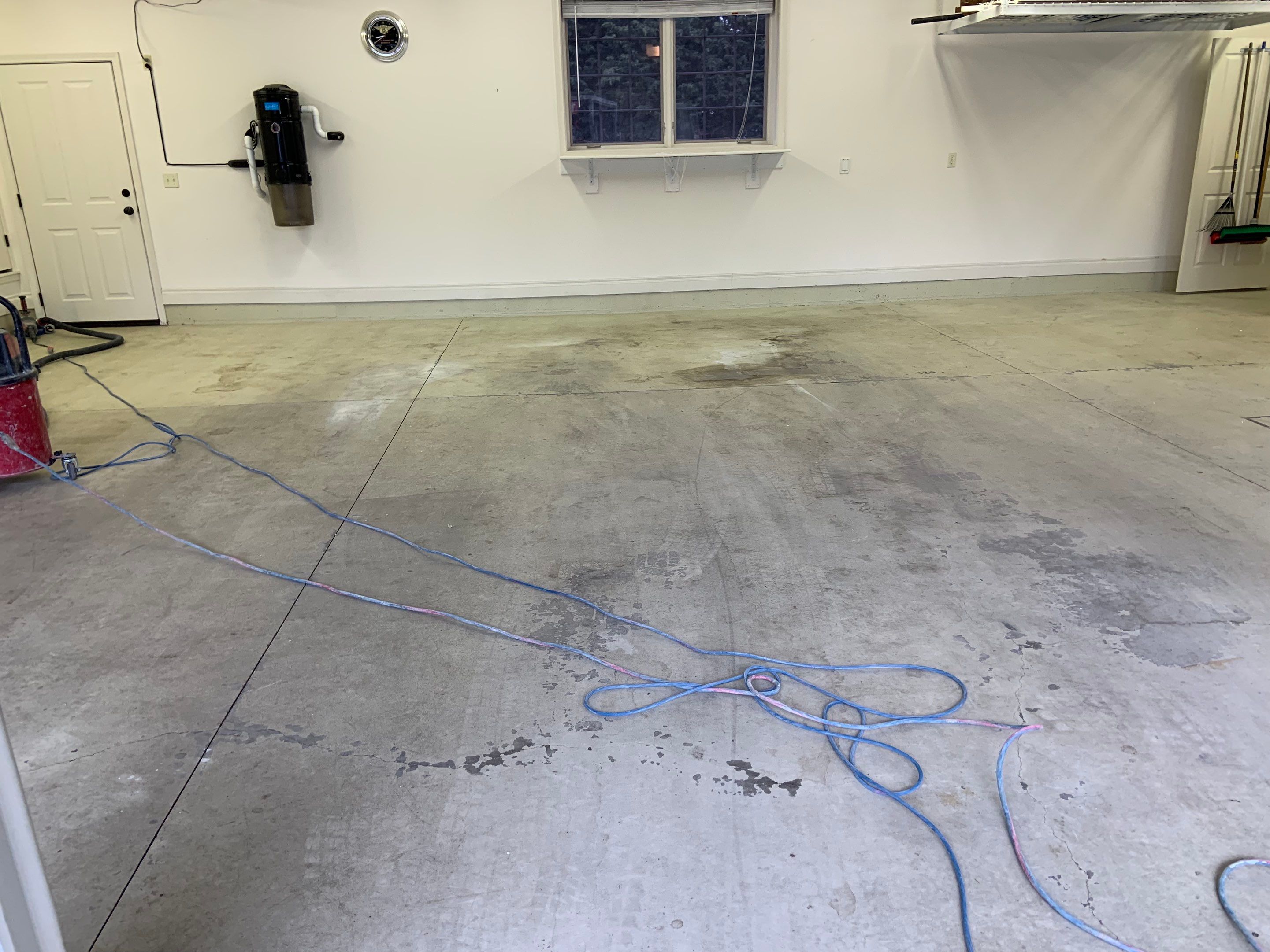 Garage Transformation using Driftwood Colorway by Croc Coatings, LLC