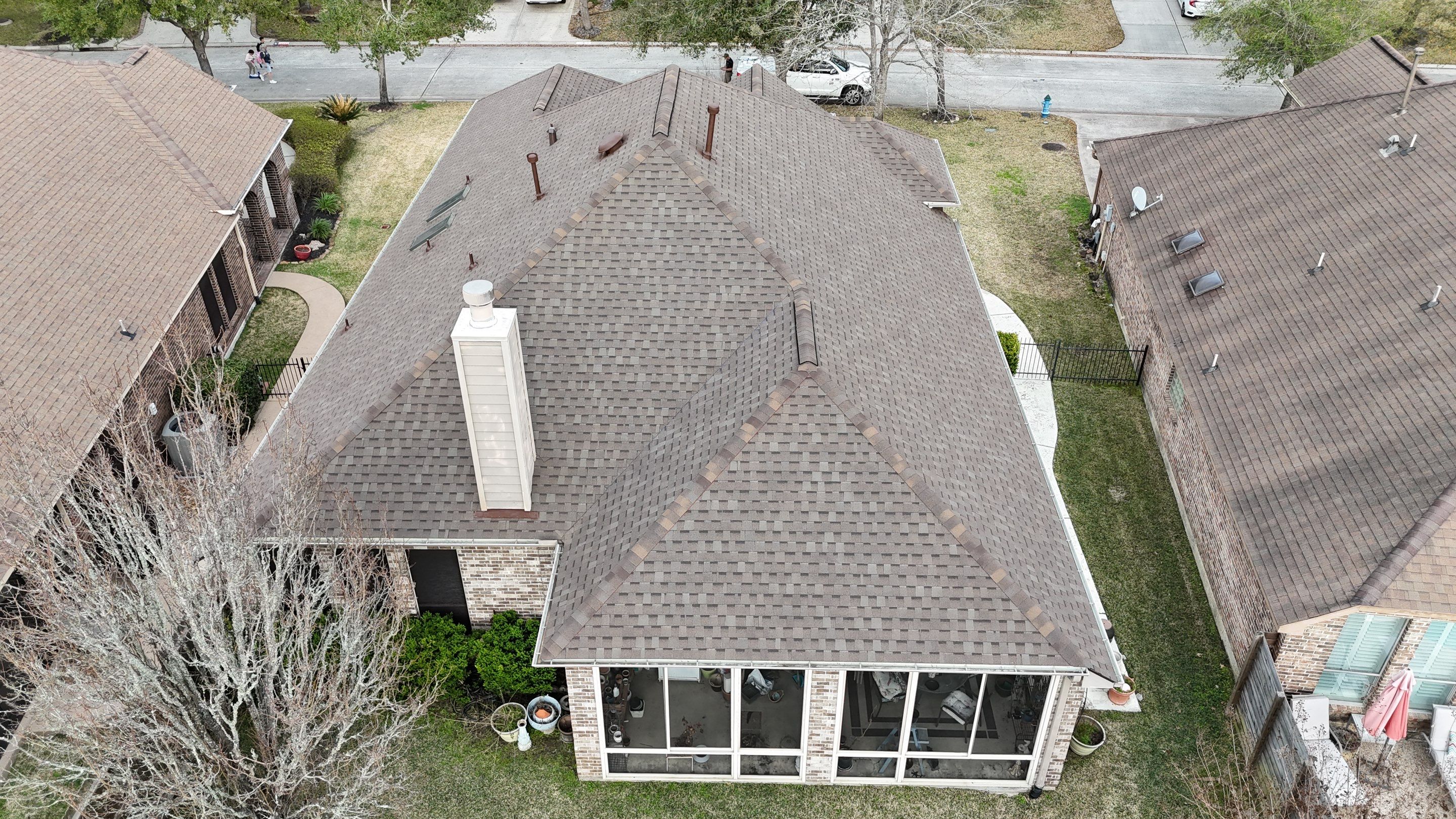 Kingwood Roof Installation using Atlas Pinnacle Pristine by Modern BYLT Roofing & Construction
