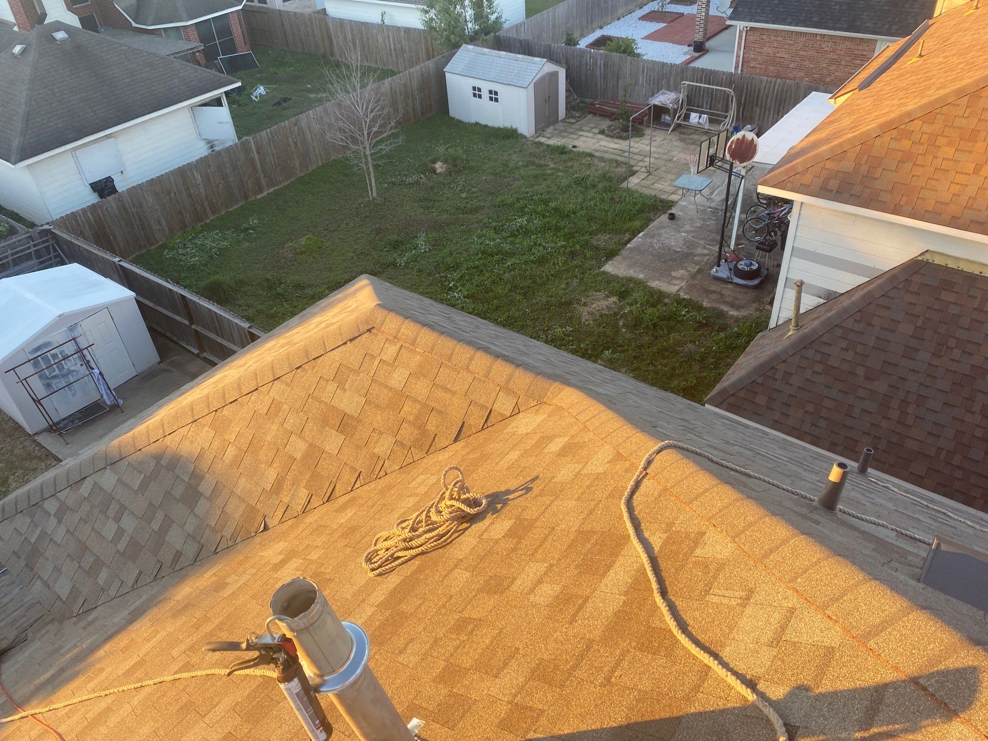 Residential Roofing Installation using Owen's Corning Duration (Lifetime) Shingles by Roof Repair Company