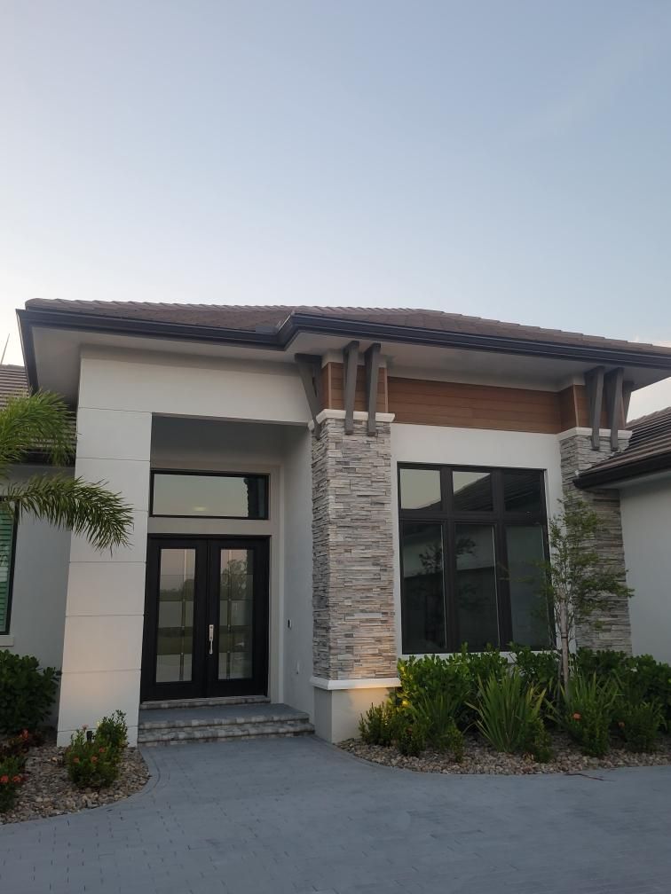 Bronze K-Style Gutters for Homes in Parrish FL by Gutter Professors