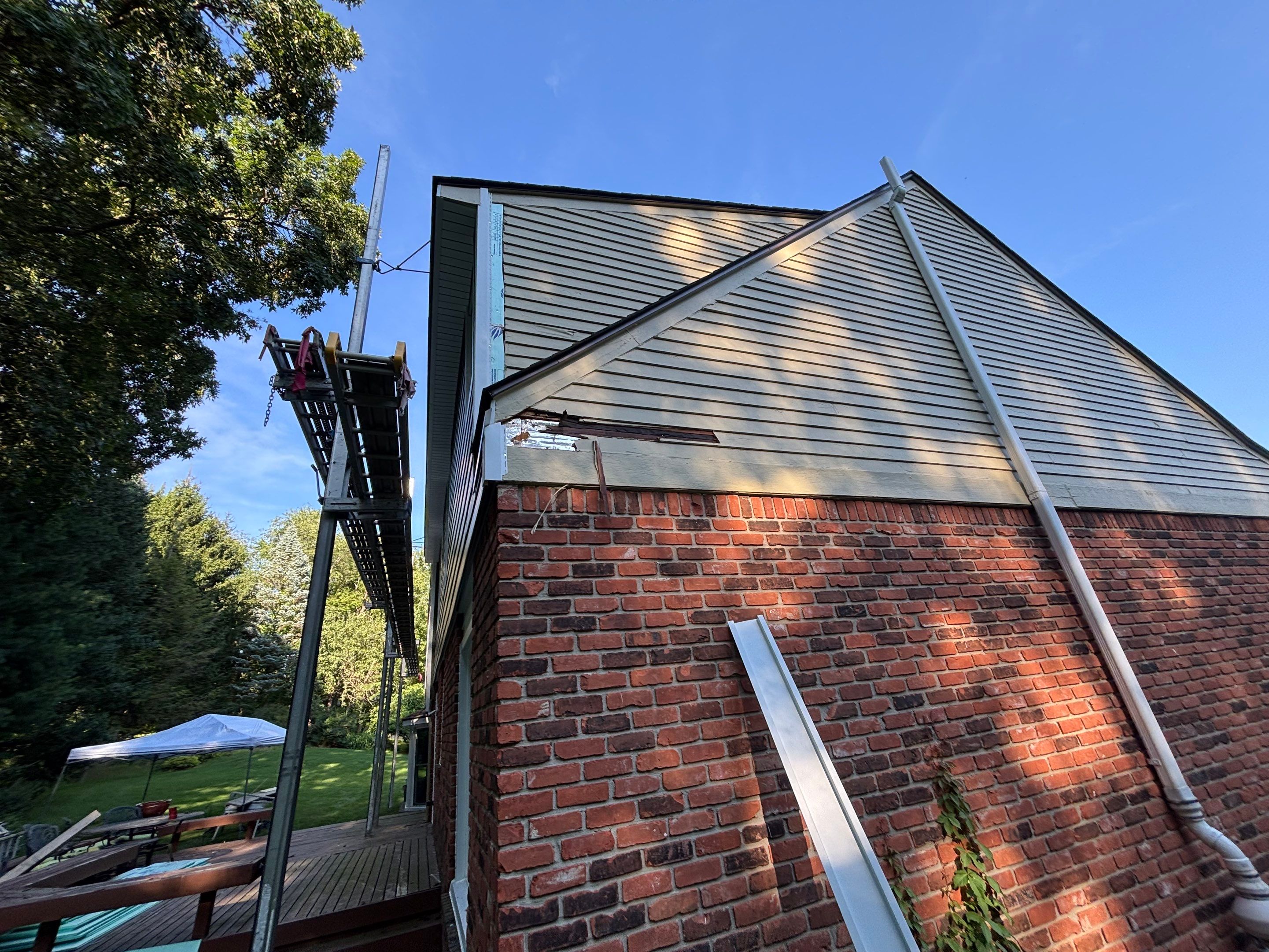 Siding Replacement using Alside Deep Moss by 180 Contractors