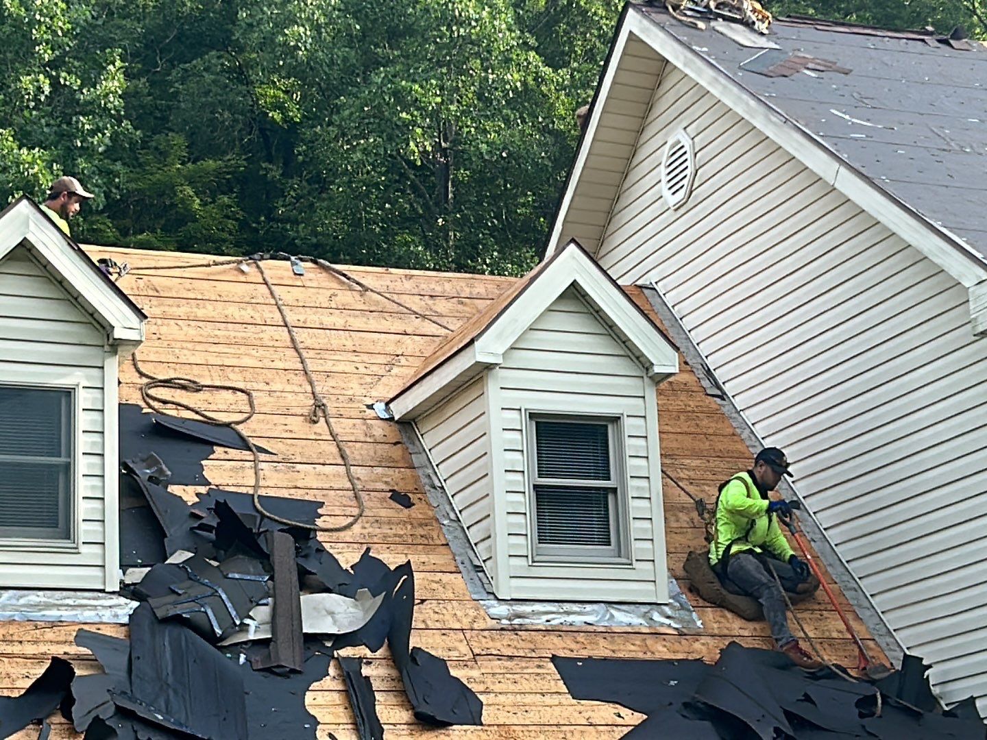 Residential Roofing Installation using Metal by Mr. Roofer