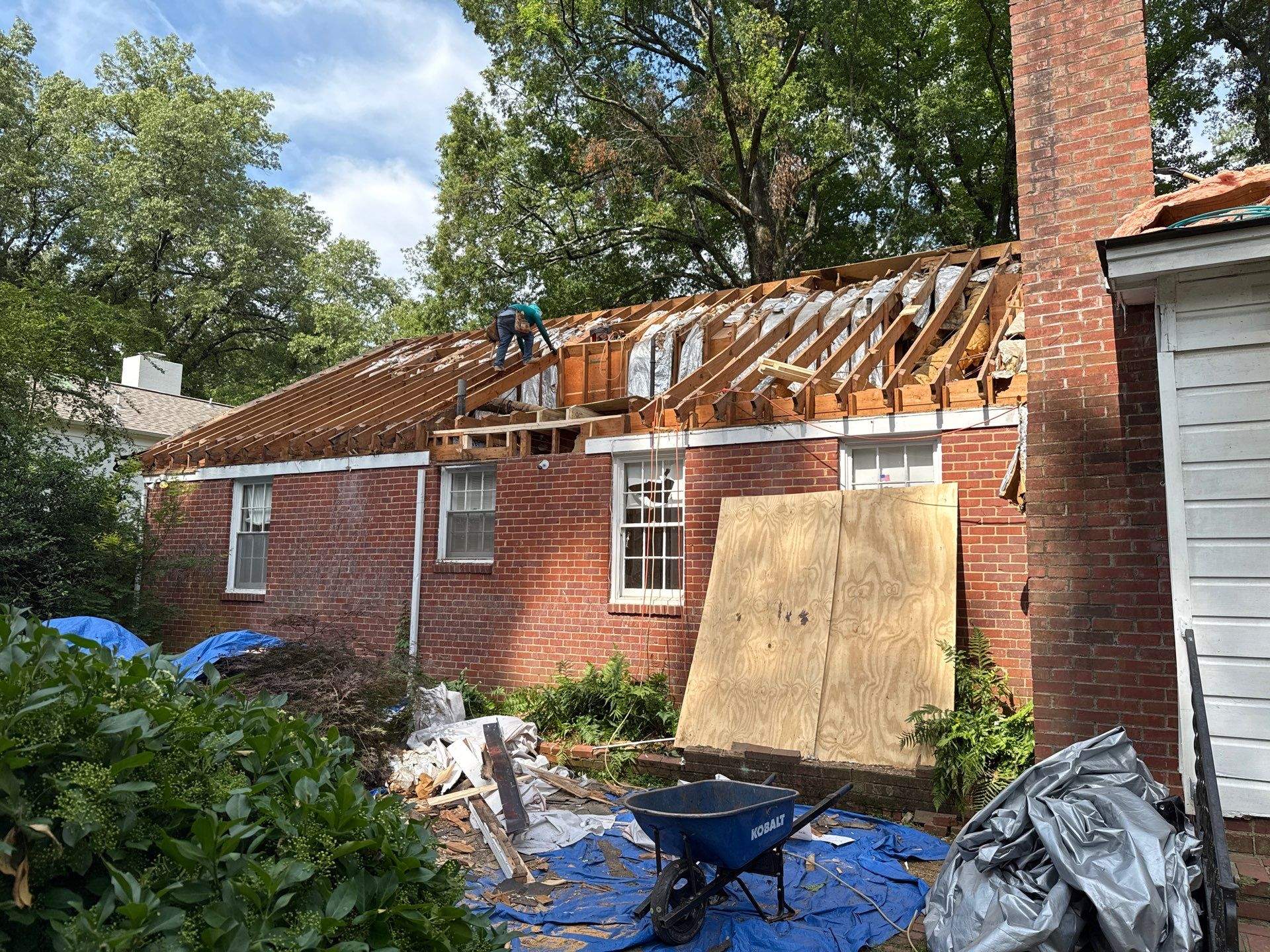Structural Restoration and Asphalt Shingle Roof Replacement with Interior Repairs in East Memphis by Revival Roofing Services