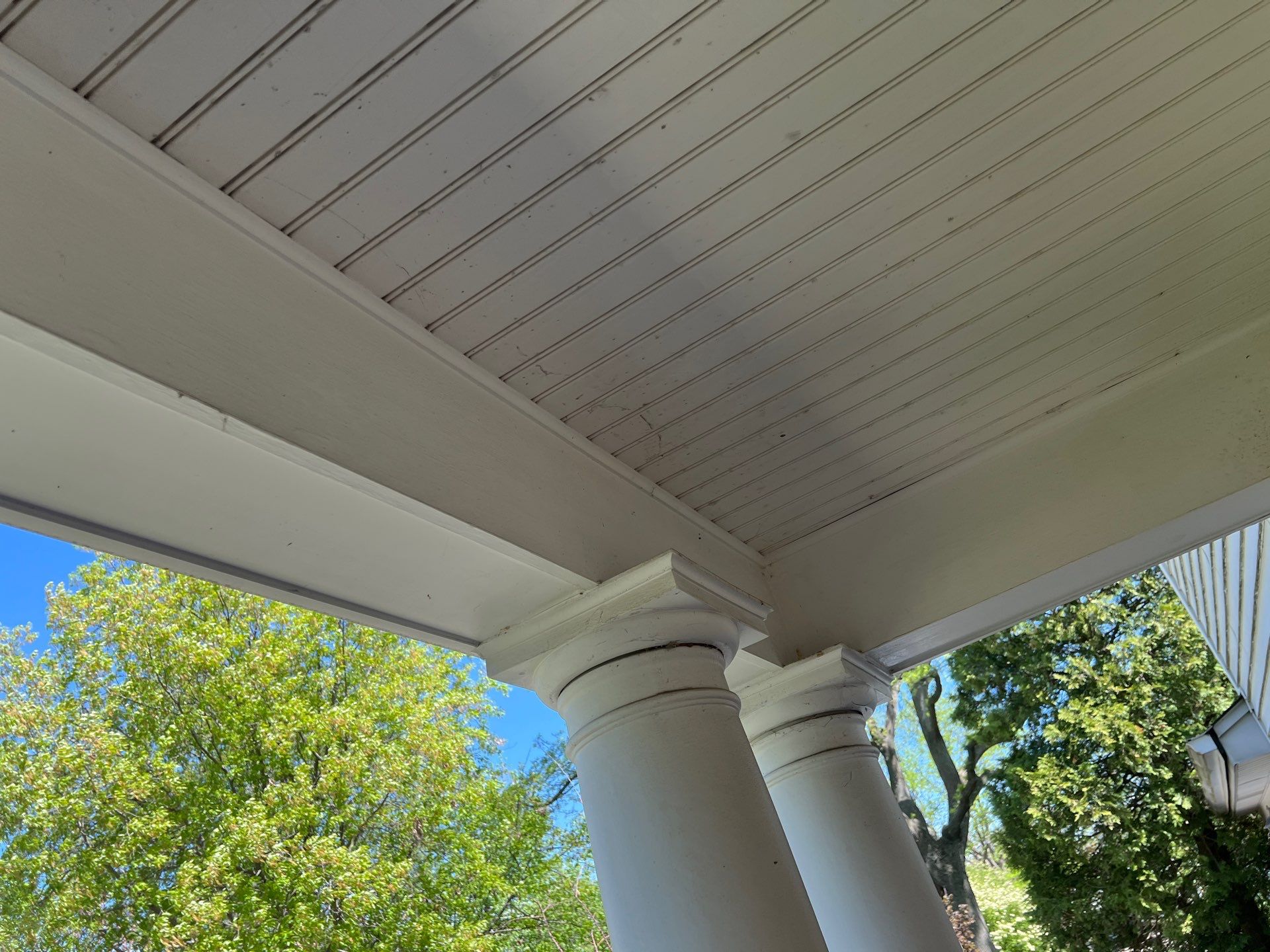 Housewashing  using Algaecide, soft wash soap by Northern Power Washing LLC.