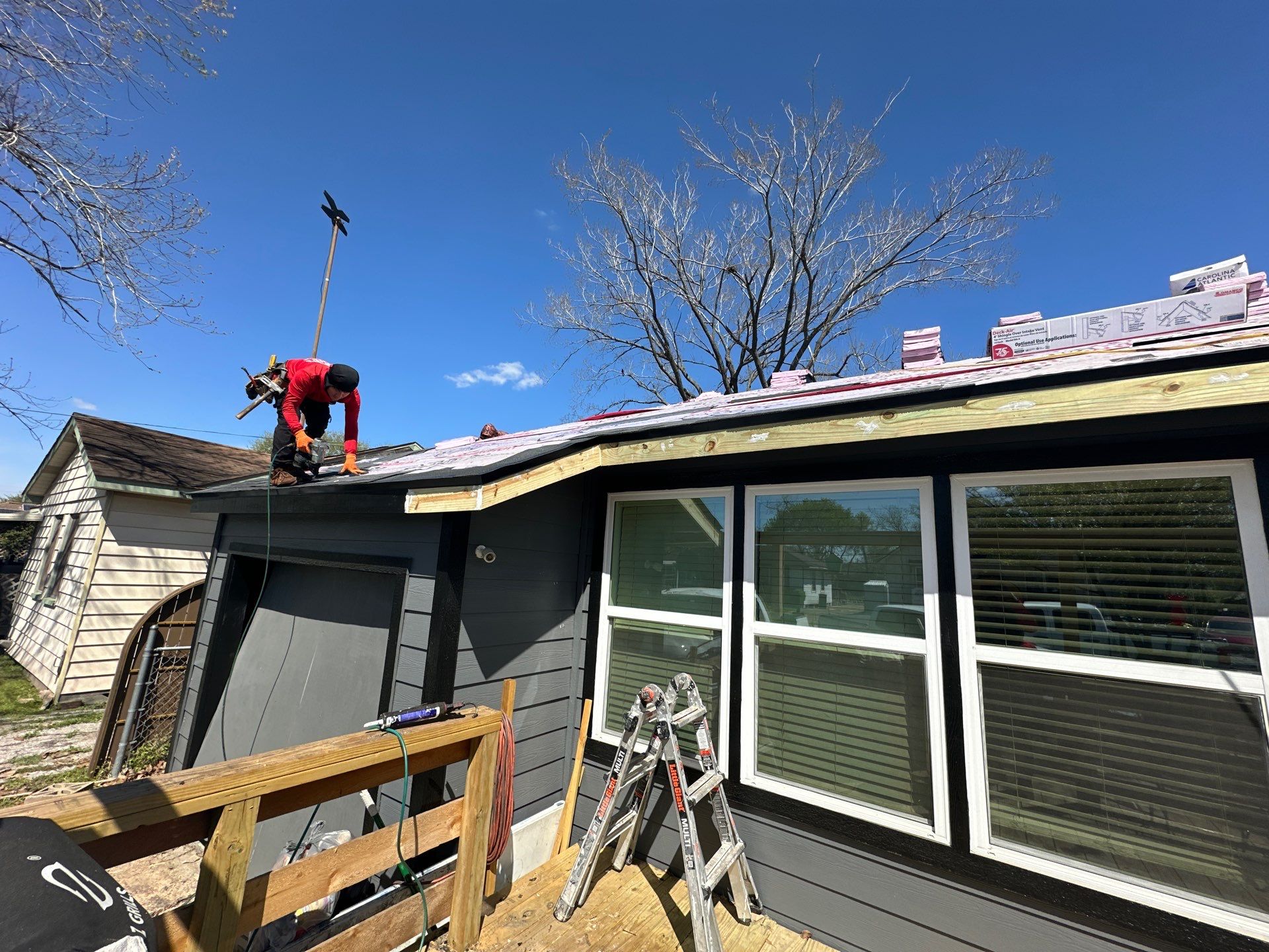 Project in Houston by Motion Roofing
