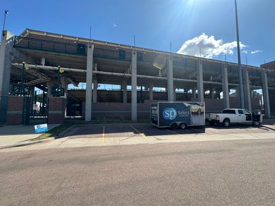 Commercial Epoxy Floor Coating for Stadium Viewing Suites in Sioux Falls