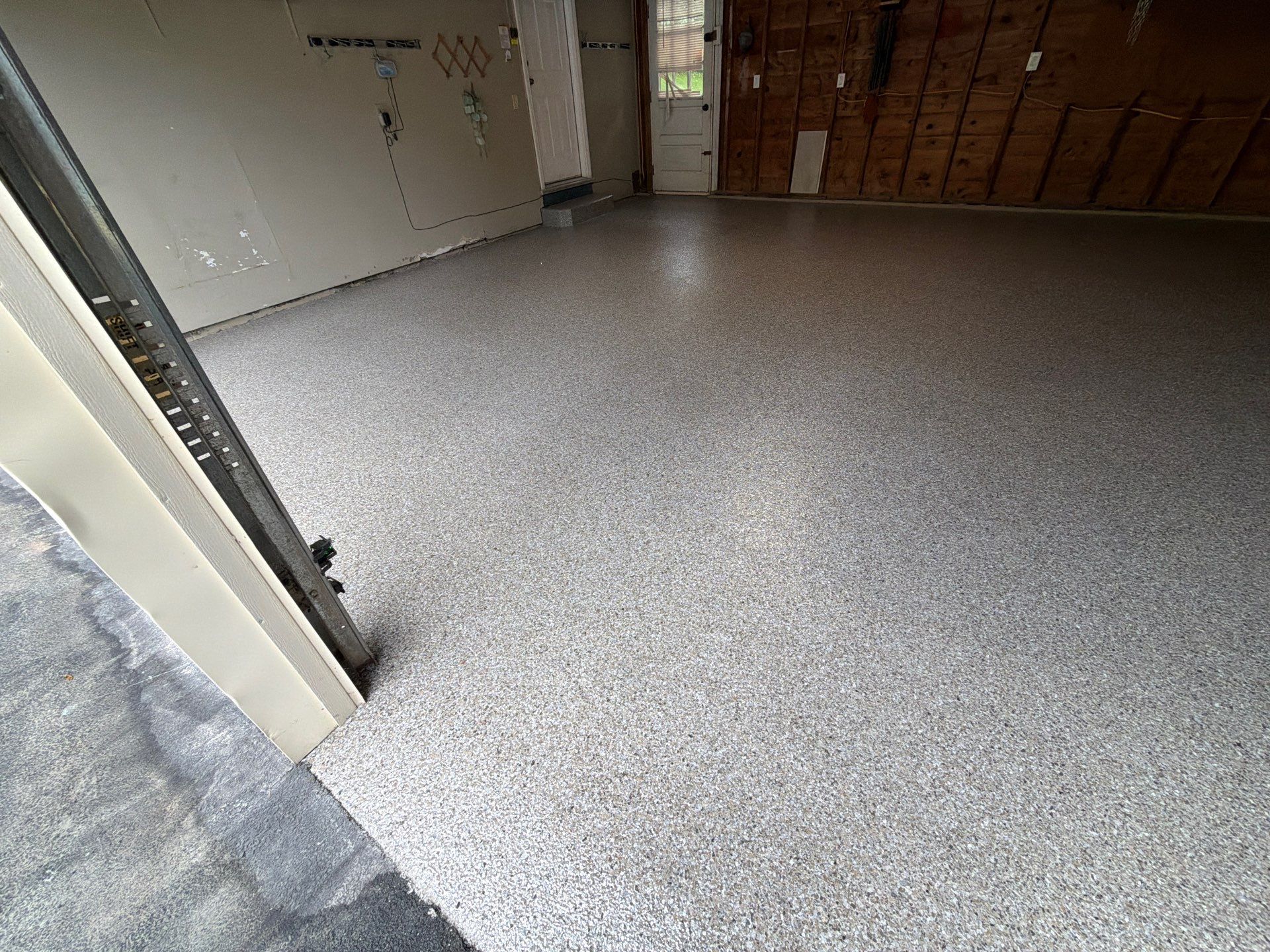 Vintage Shalestone Garage Coating by NG Masonry & Construction LLC