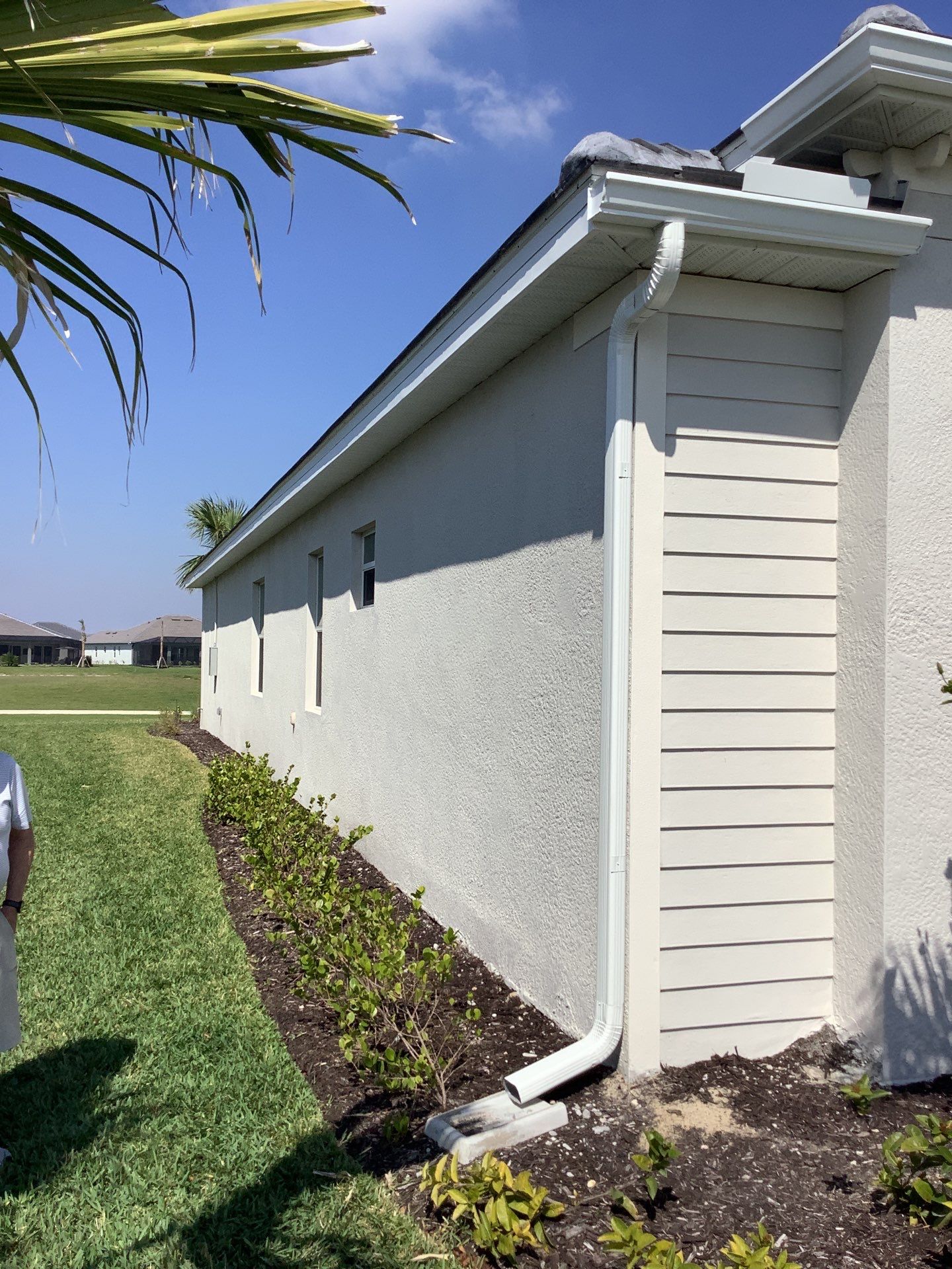 3x4 Elbow Gutter Installation in Punta Gorda FL by Gutter Professors
