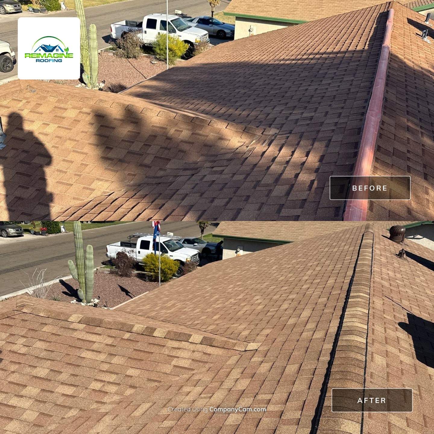 Desert Tan Shingles by Reimagine Roofing