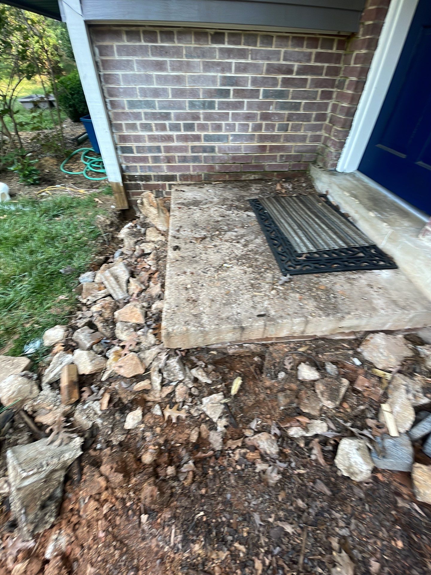 New walkway with stairs and a new front porch by Fairfax Contractors, LLC