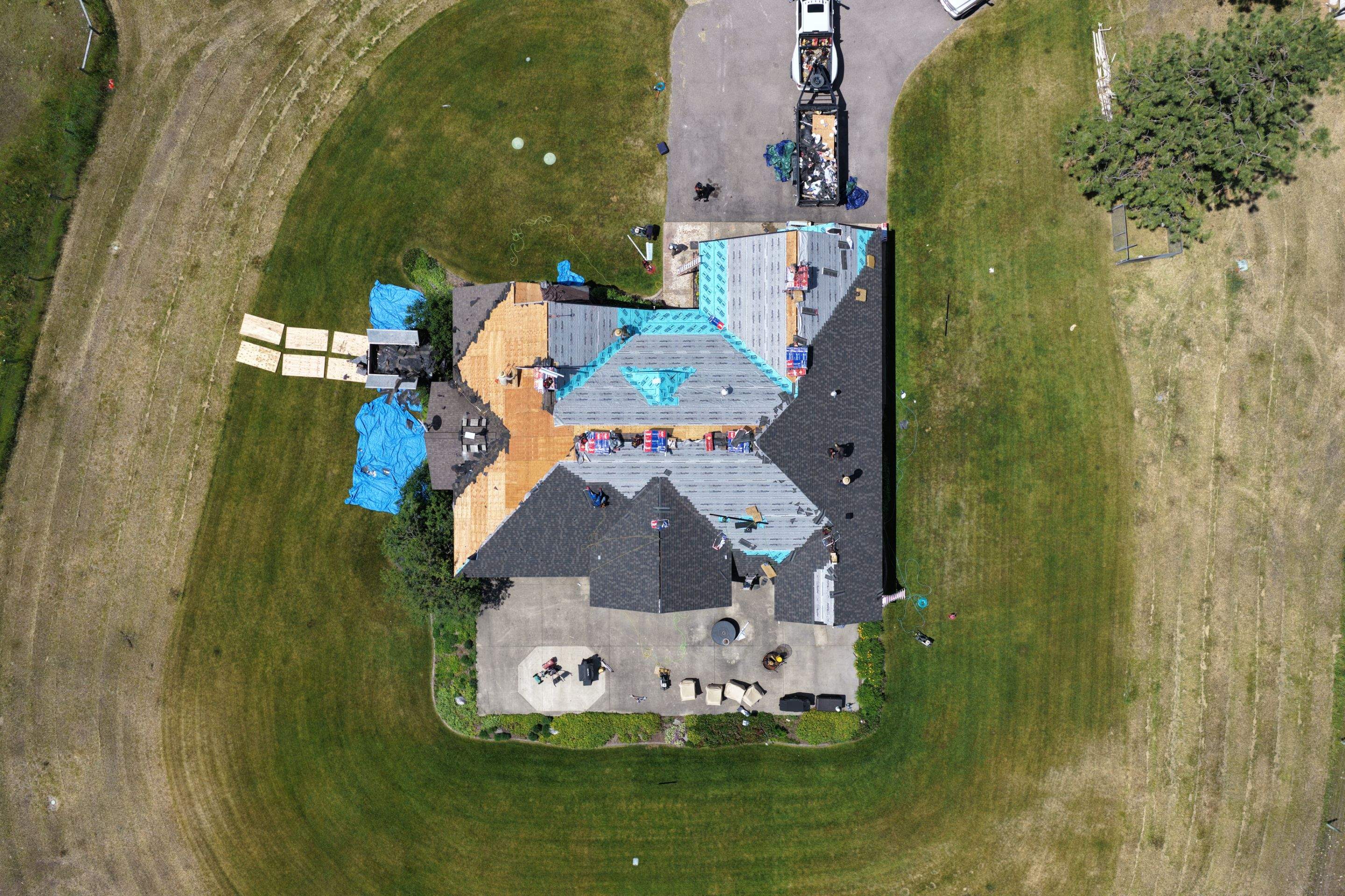 Roof Replacement using GAF Timberline HDZ - Midnight Mesa  by Montana Roofing Solutions