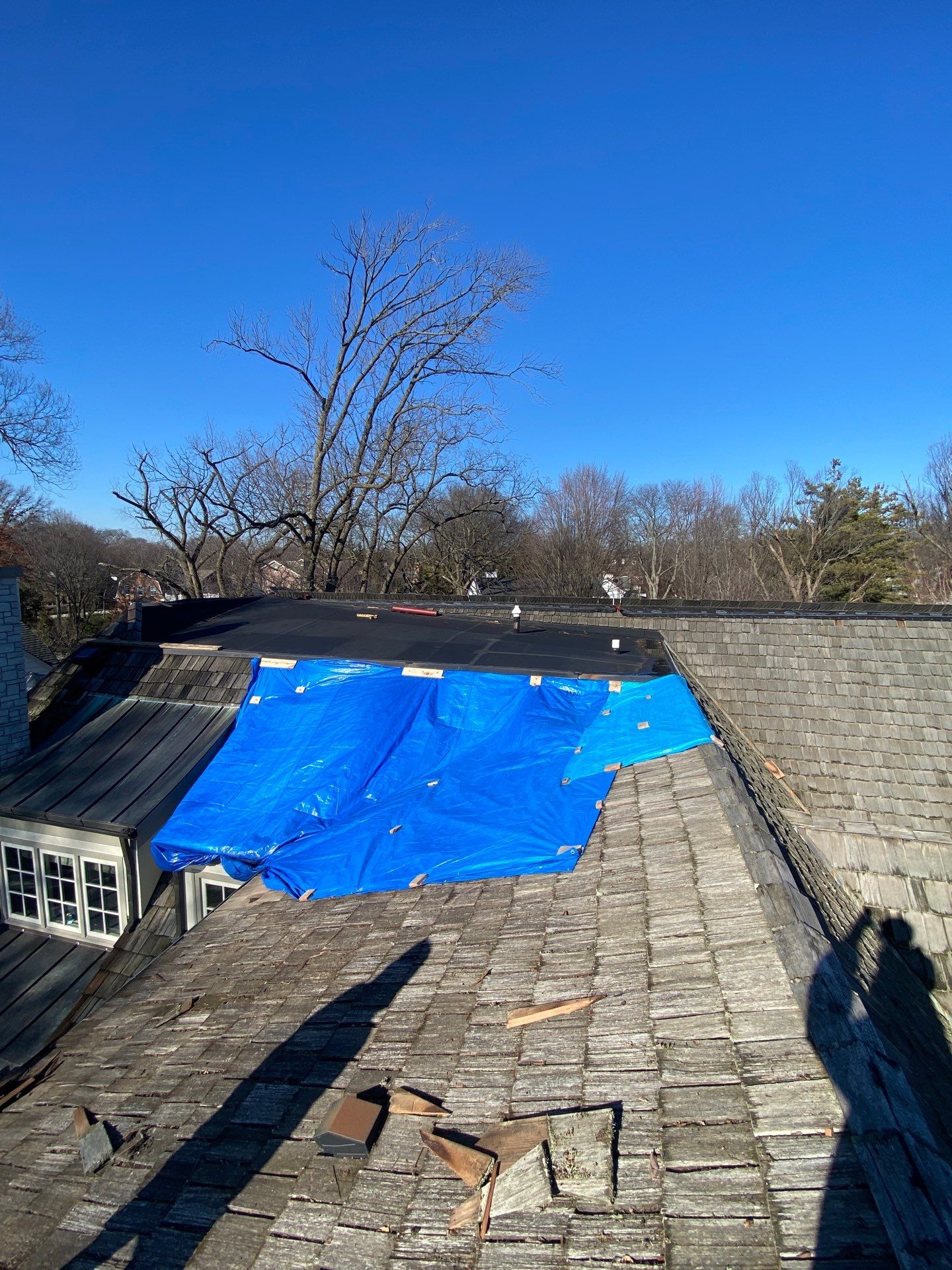 Brava Shake Tile Roof Installment with Copper Flashings by Custom Installations