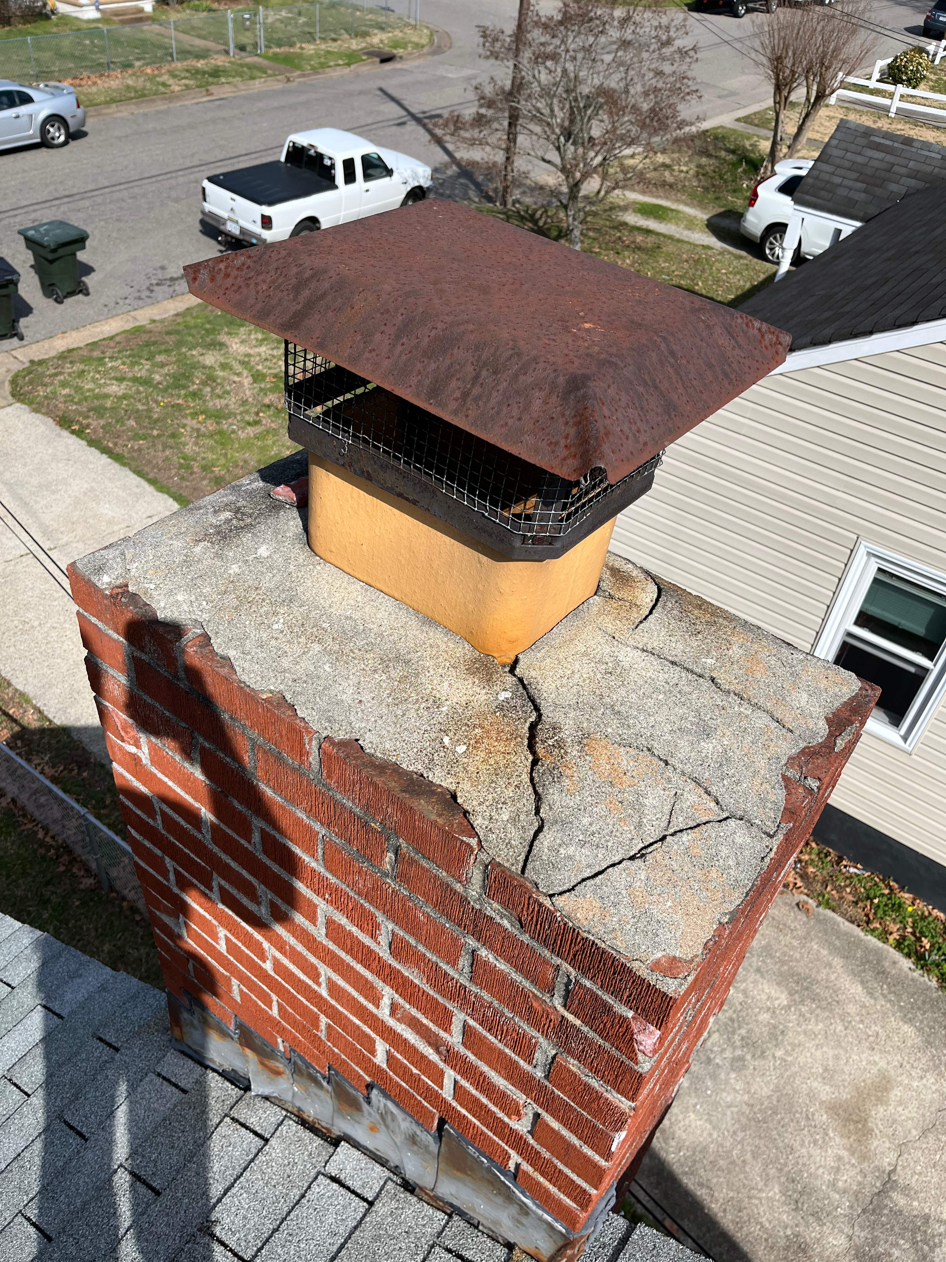 Masonry Stairs and Crown Repairs in Hampton, VA by Premier Chimney and Roofing