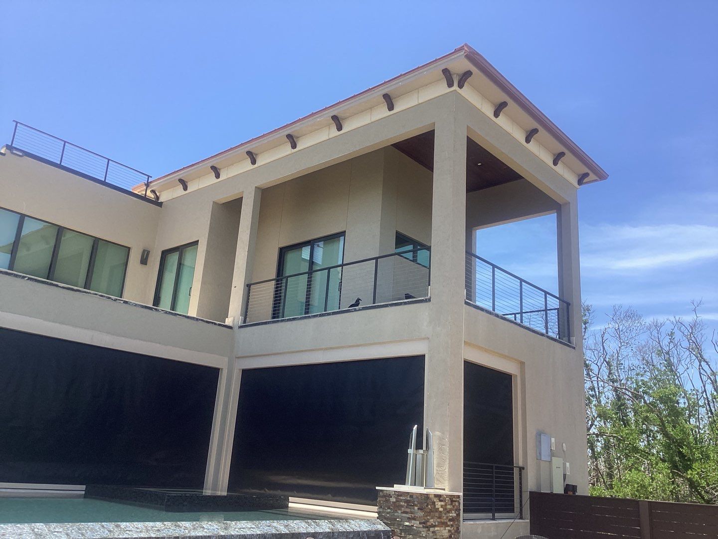 Bronze K-Style Gutters for Luxury Homes in St. James City FL by Gutter Professors