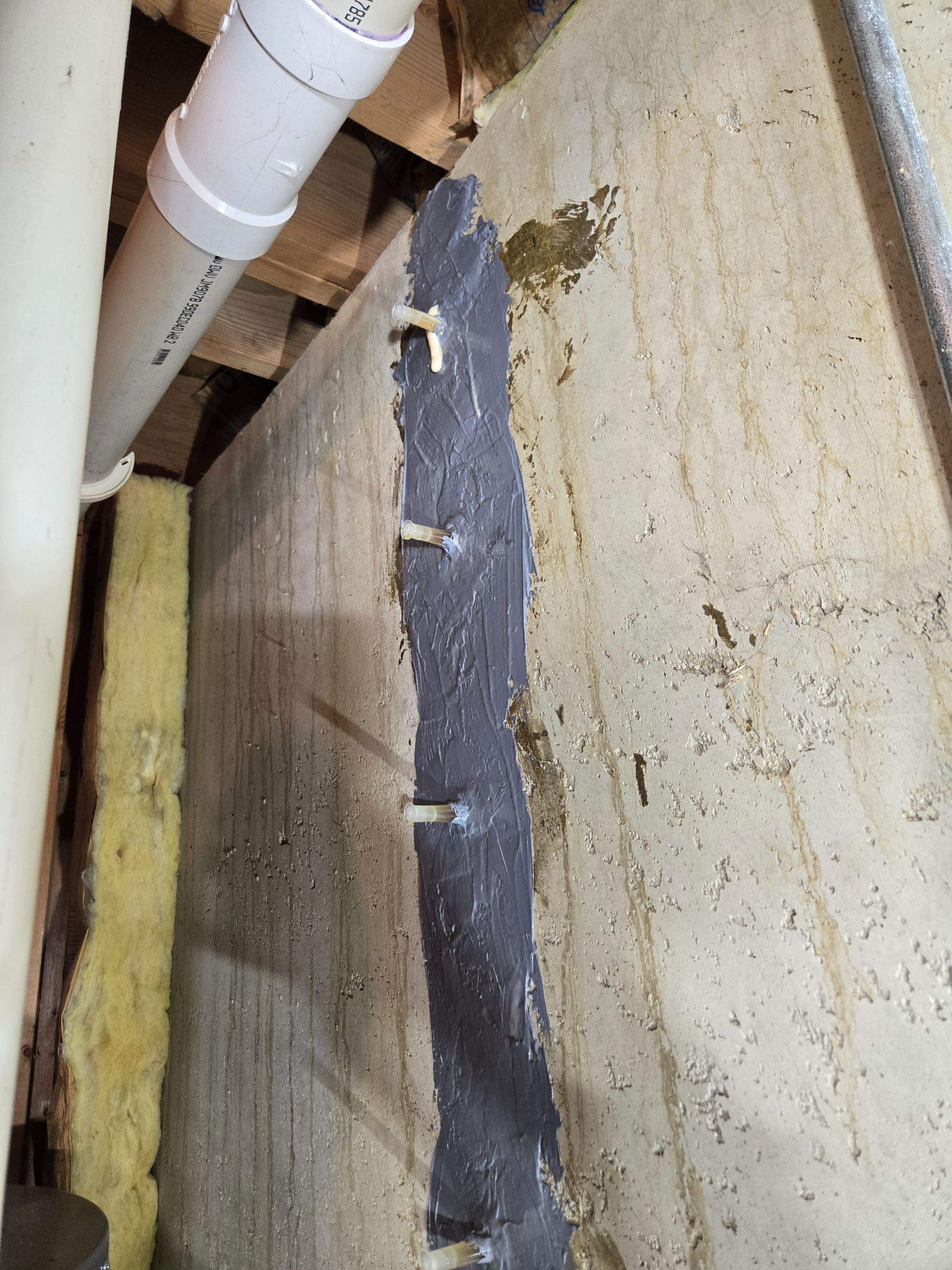 Non-Structural Crawlspace Foundation Crack Injection by Allied Water Services
