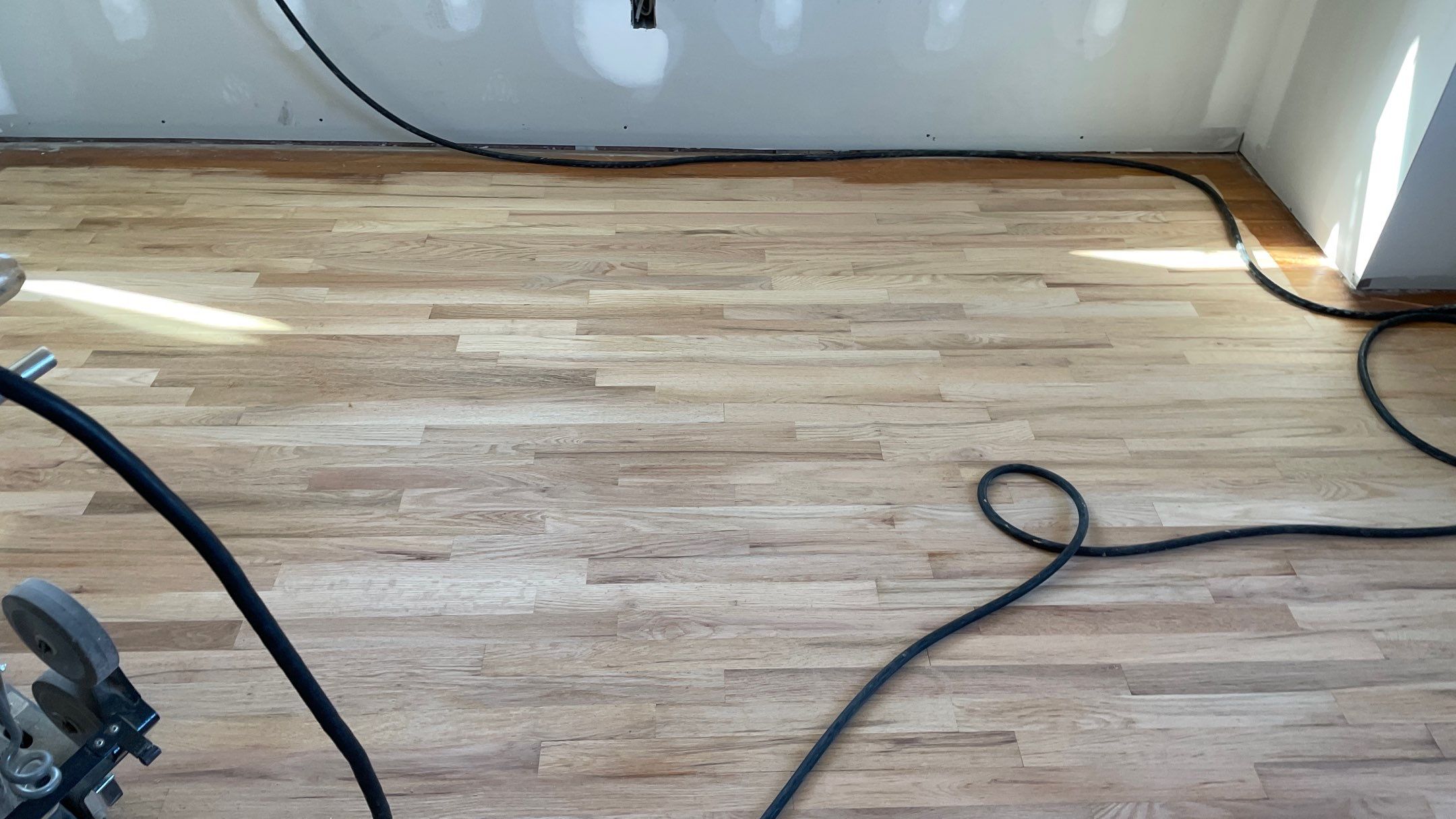 Remodeled Home with new tile floors, Showers and Refinished Oak Floors with stain and Waterbased Finish by Footprints Floors of Coastal Carolina