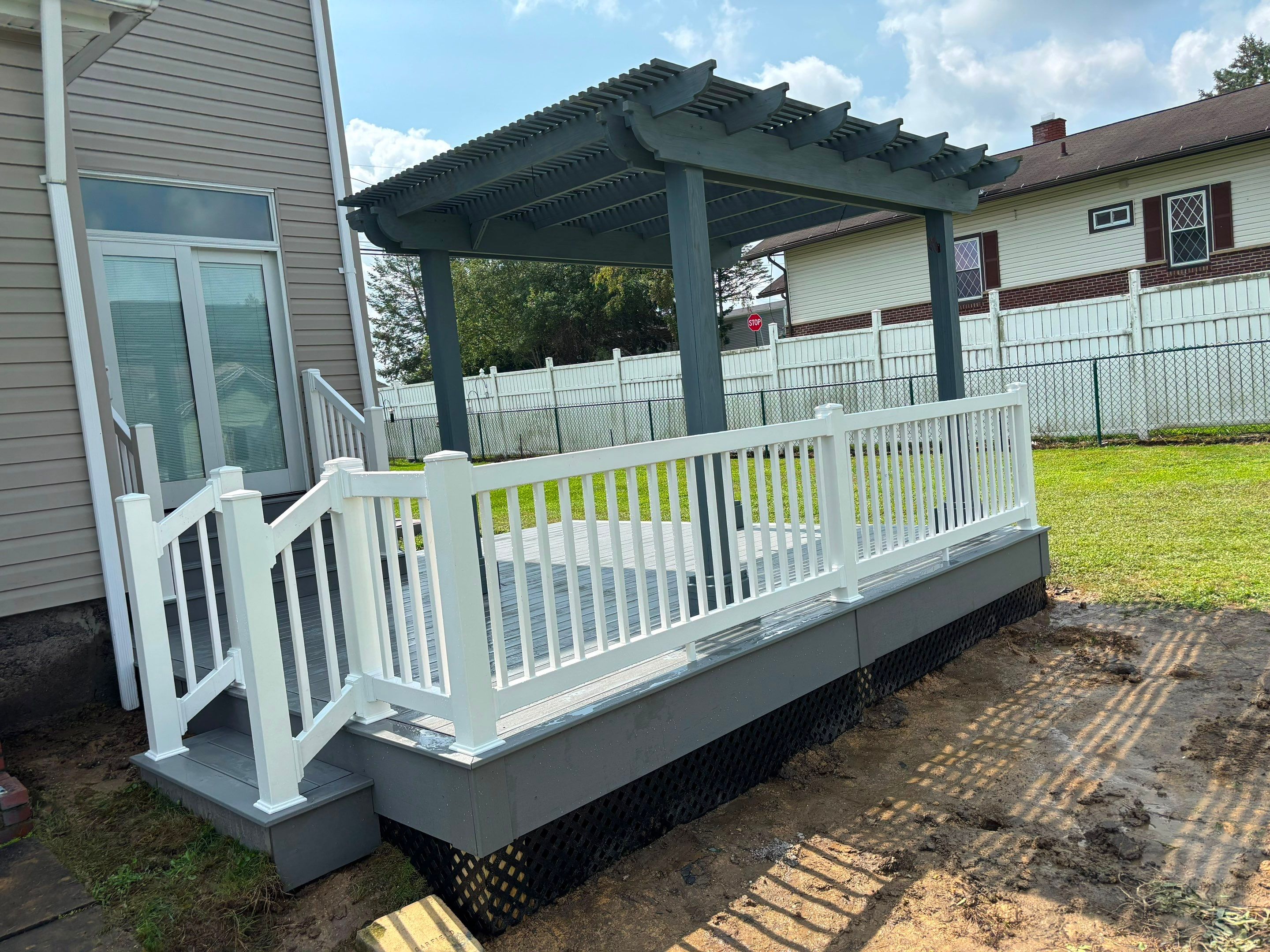 Custom Composite Deck in Hiller, PA by Cousins Roofing Siding & Decks