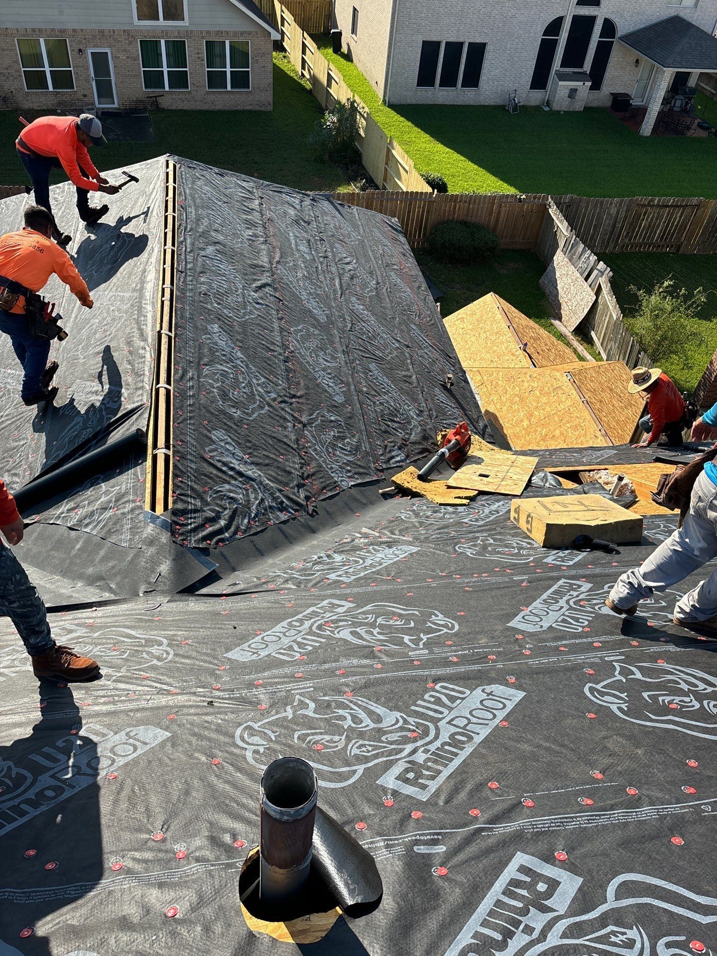 Residential Roofing Installation using Owen's Corning Duration (Lifetime) Shingles by Roof Repair Company