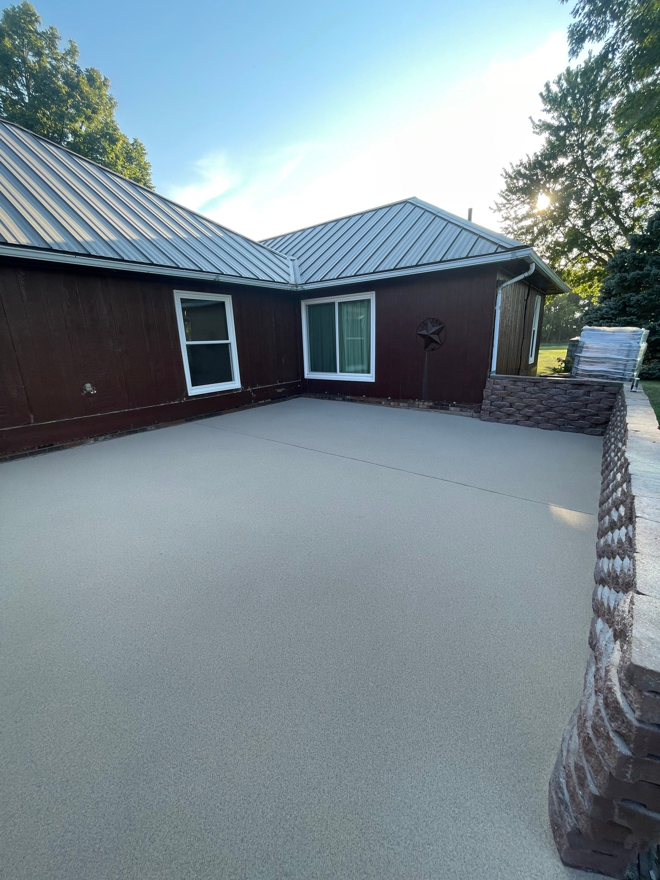 Concrete Patio Resurfacing and Protective Coating in Winfred, South Dakota by Select Painting, Coatings & Garage Cabinets