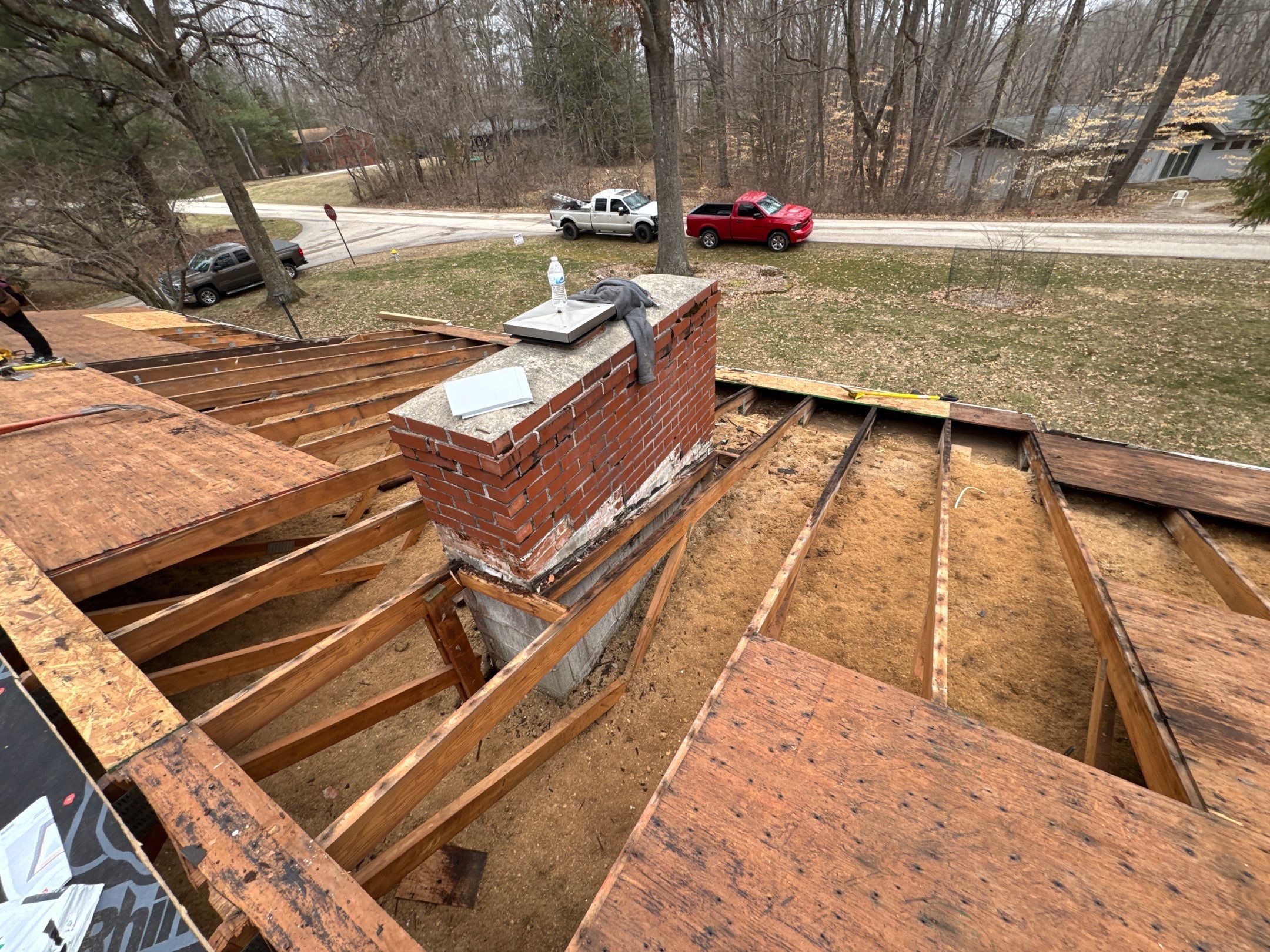 Residential Roofing Installation using Malarkey Vista AR Shingles (Black Oak) by Koontz Construction
