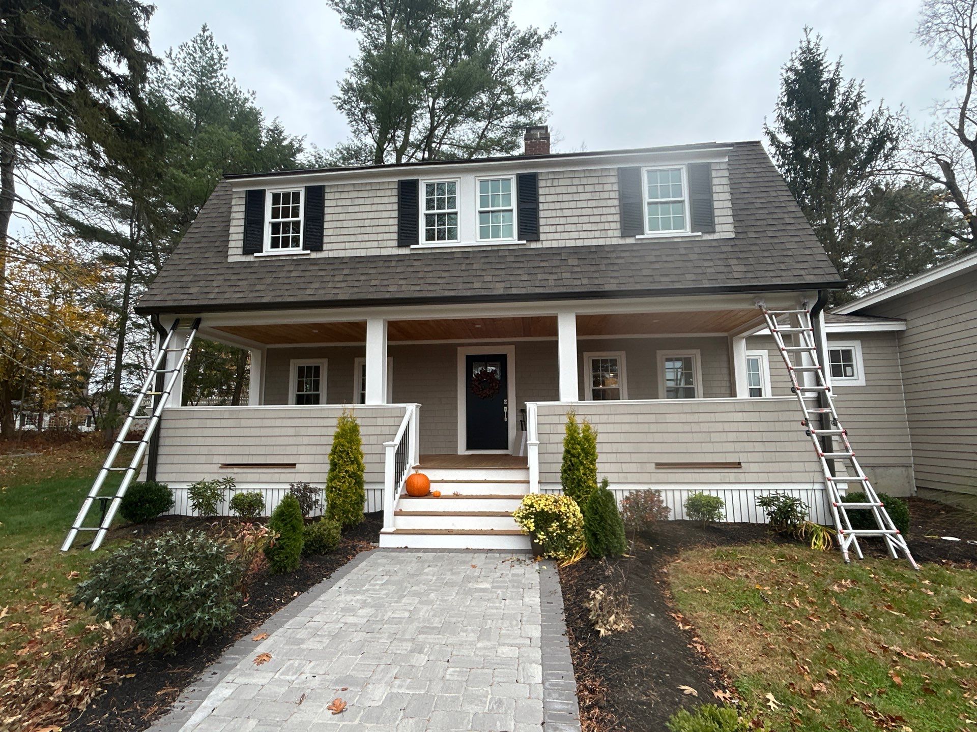 Andover Complete Gutter System with T-Rex Guards & Valley Splashguard by Mighty Dog Roofing of Greater Middlesex County