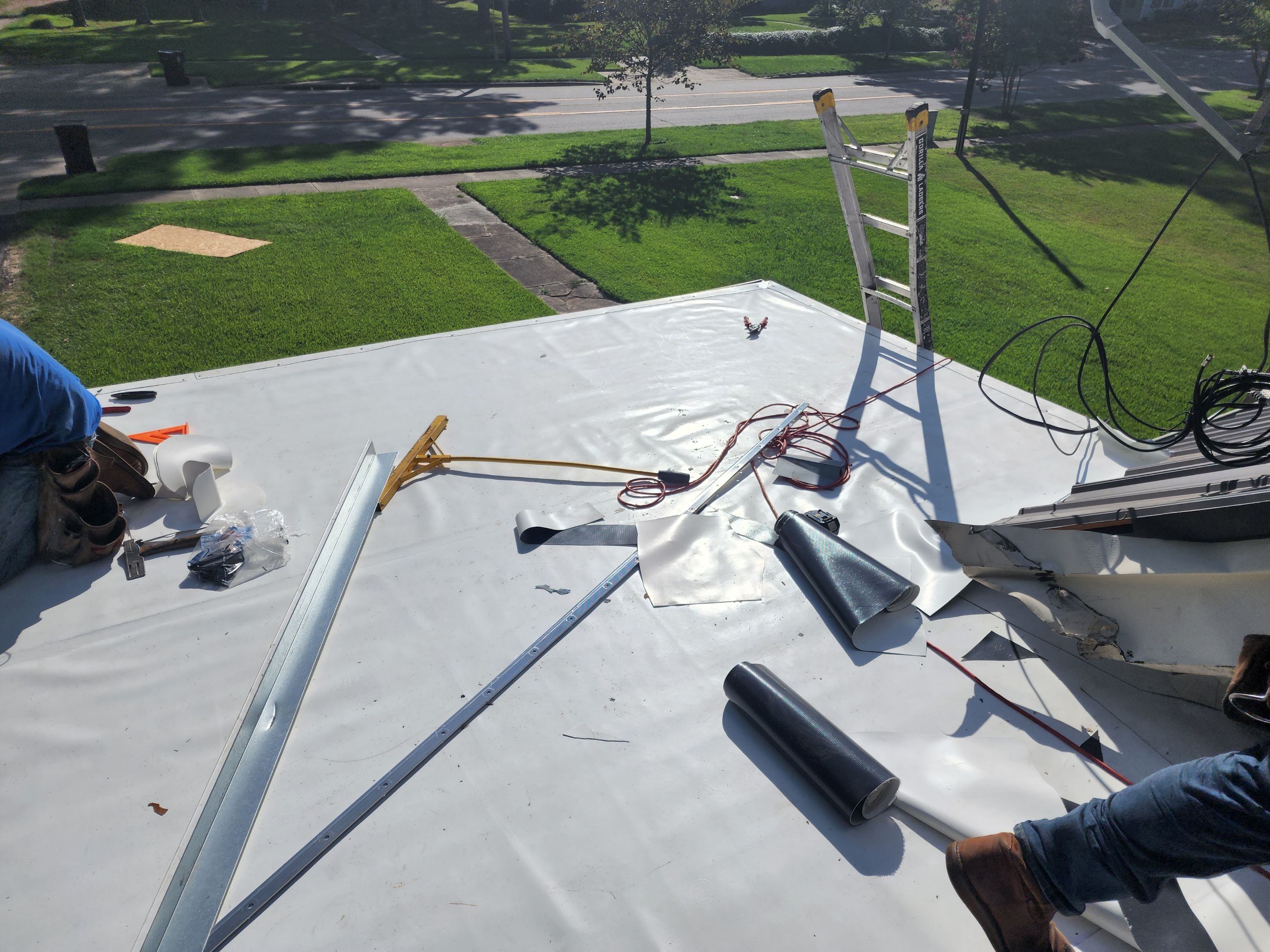 Residential PVC Installation in Prescott, Arkansas by Hostetler Roofing
