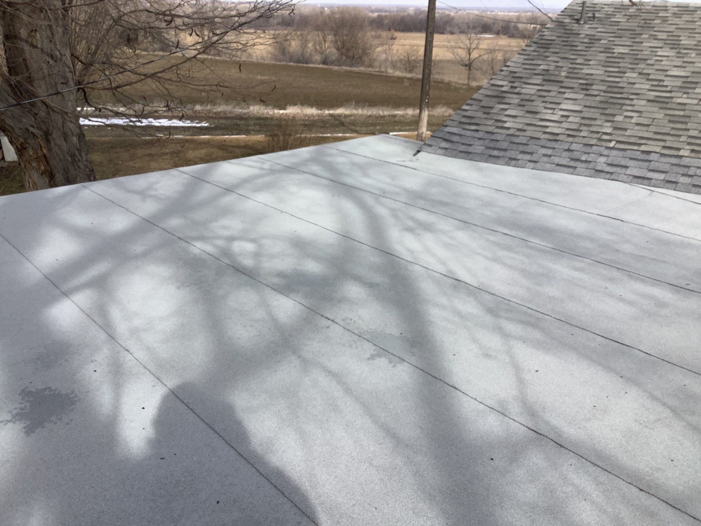 Low pitched Residential Roofing Installation using Owens Corning Oakridge by ID Roofing LLC