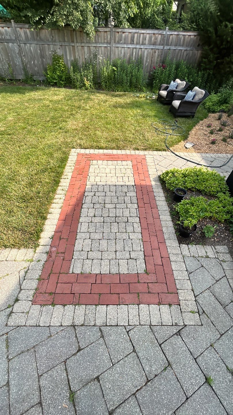 Brick paver clean, sand and seal.  using Surebond SB-1300 by Northern Power Washing LLC.